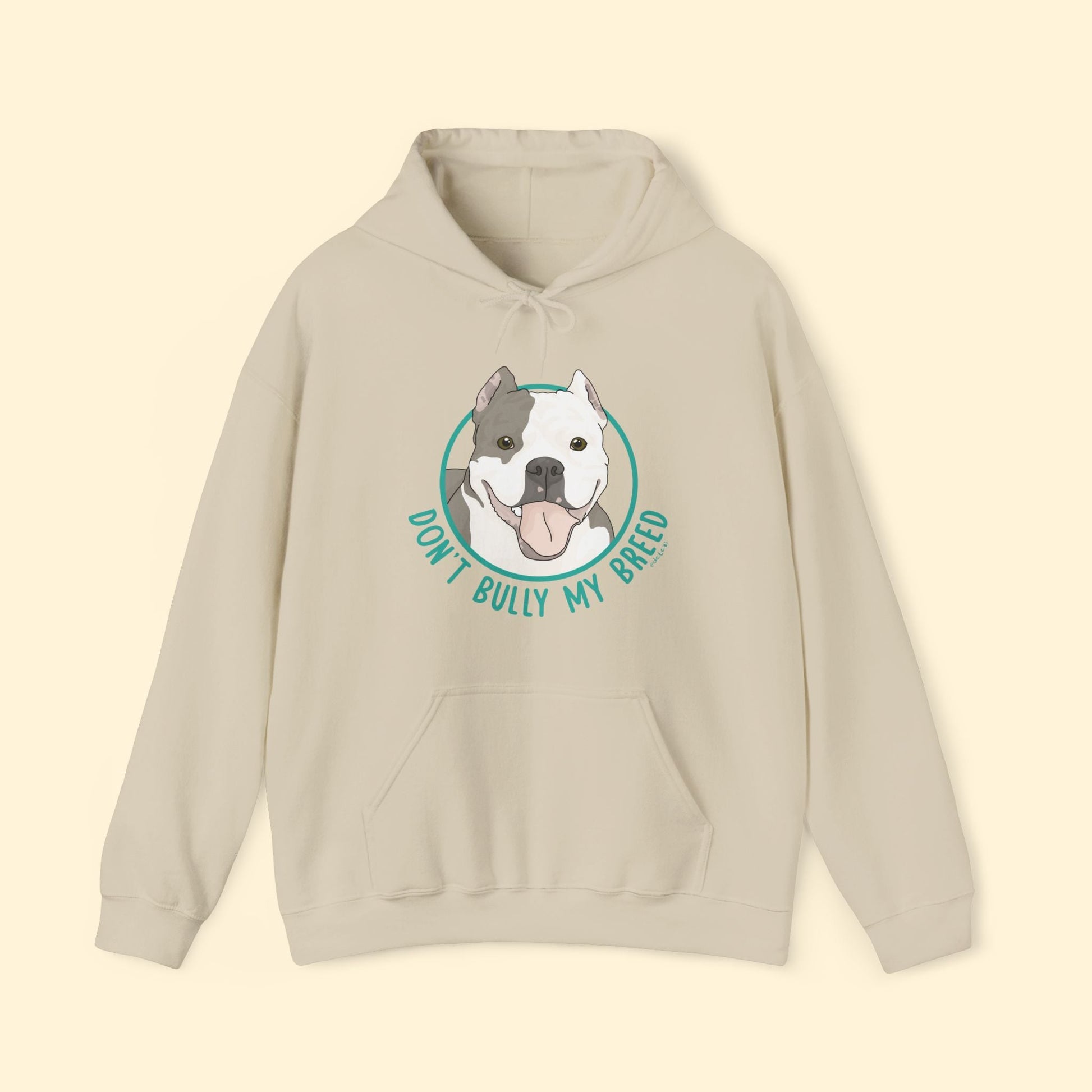 Don't Bully My Breed | Cropped Ears | Hooded Sweatshirt - Detezi Designs - 18681632884413597885