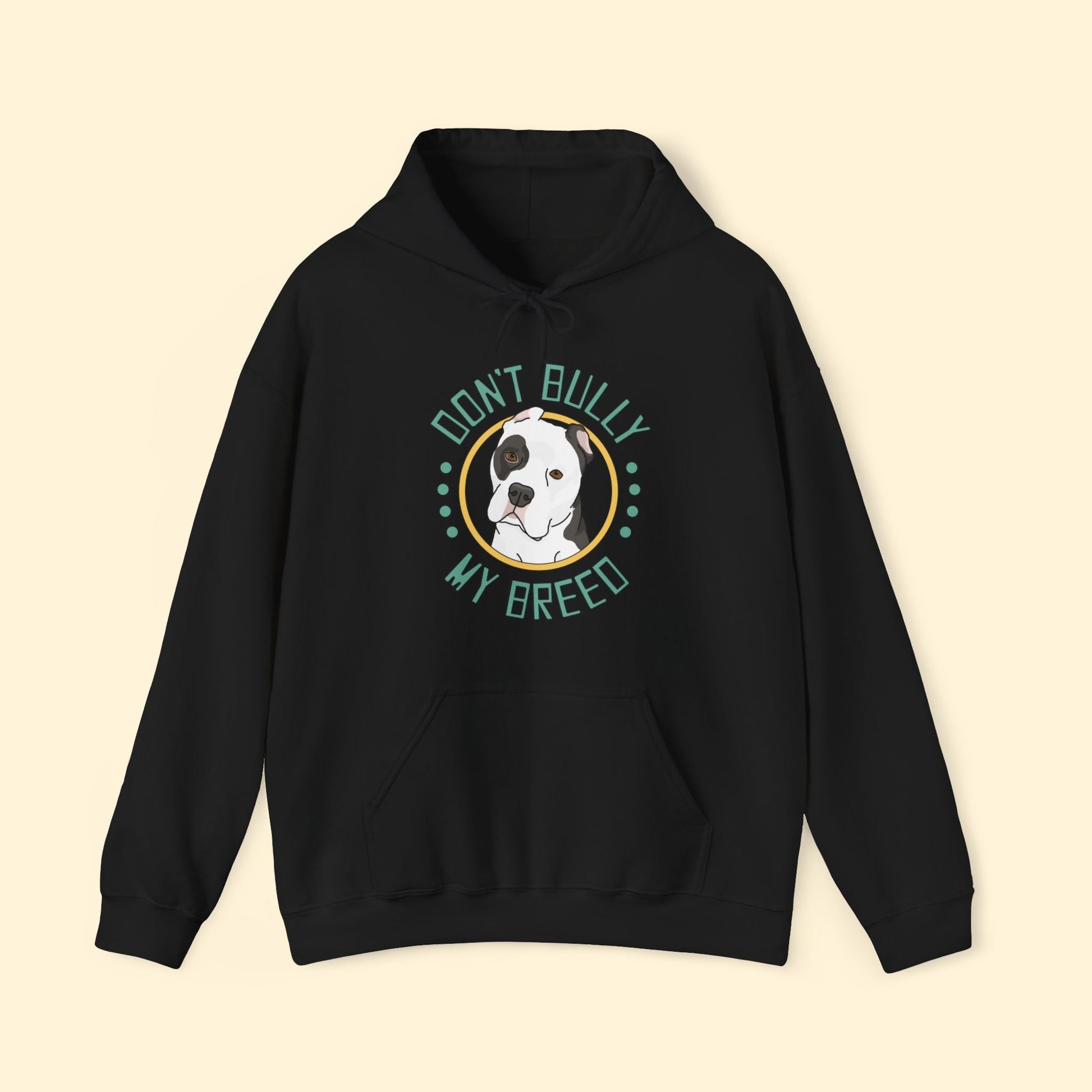 Don't Bully My Breed | Cropped Ears | Hooded Sweatshirt - Detezi Designs - 28042123253627539713