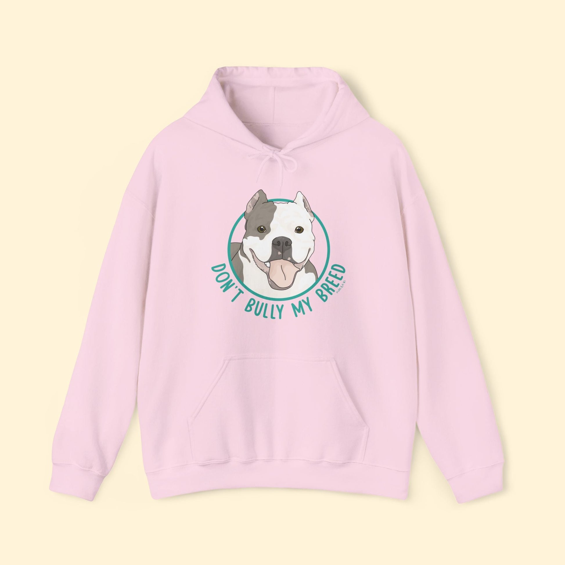 Don't Bully My Breed | Cropped Ears | Hooded Sweatshirt - Detezi Designs - 29849486447826866048