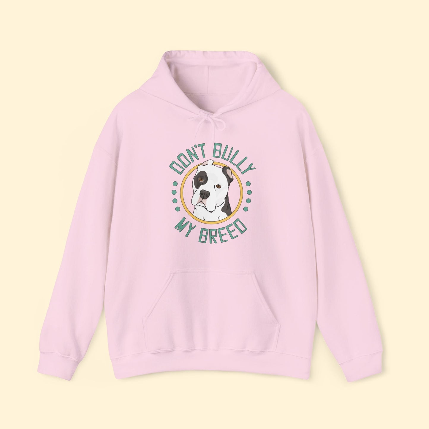 Don't Bully My Breed | Cropped Ears | Hooded Sweatshirt - Detezi Designs - 39631336555129567061