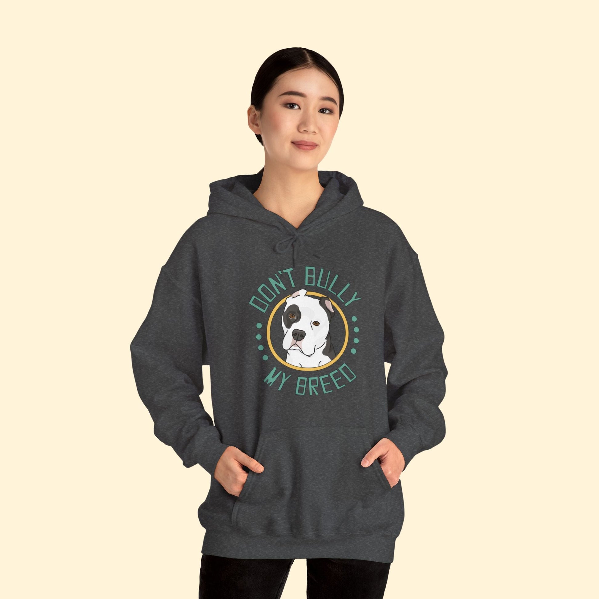 Don't Bully My Breed | Cropped Ears | Hooded Sweatshirt - Detezi Designs - 75893816775067169421