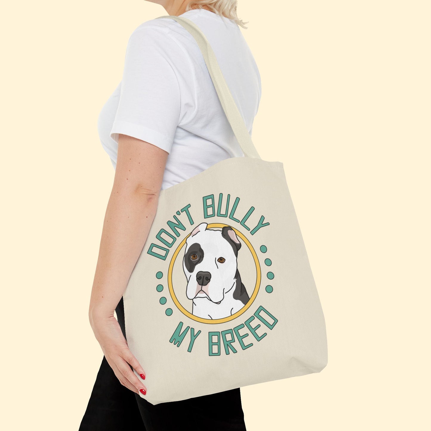 Don't Bully My Breed | Cropped Ears | Tote Bag - Detezi Designs - 10660820062555330786