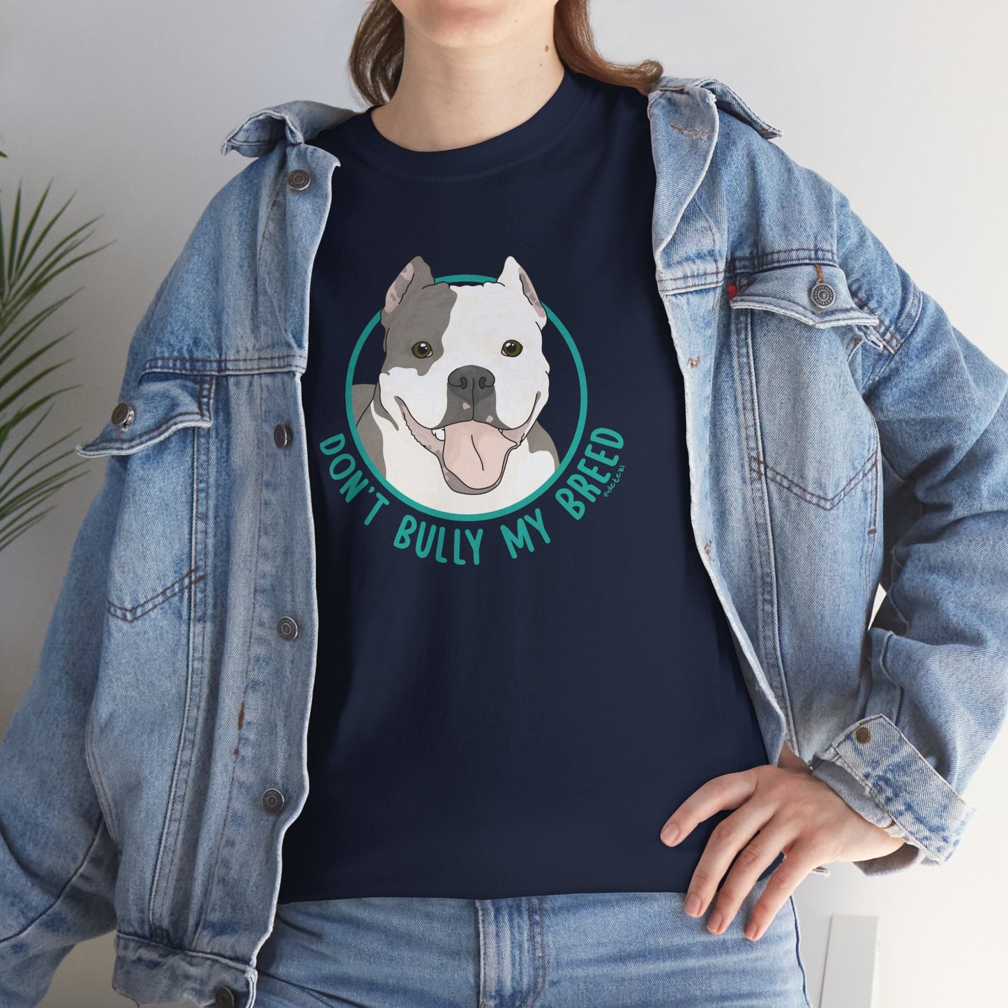 Don't Bully My Breed | Cropped Ears | Unisex T-shirt - Detezi Designs - 46962932755235926256
