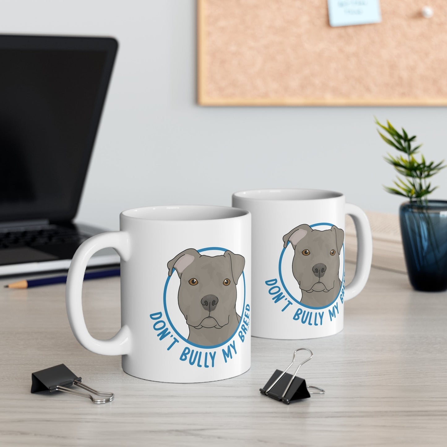 Don't Bully My Breed | Floppy Ears | 11oz Mug - Detezi Designs - 13508067875272794503