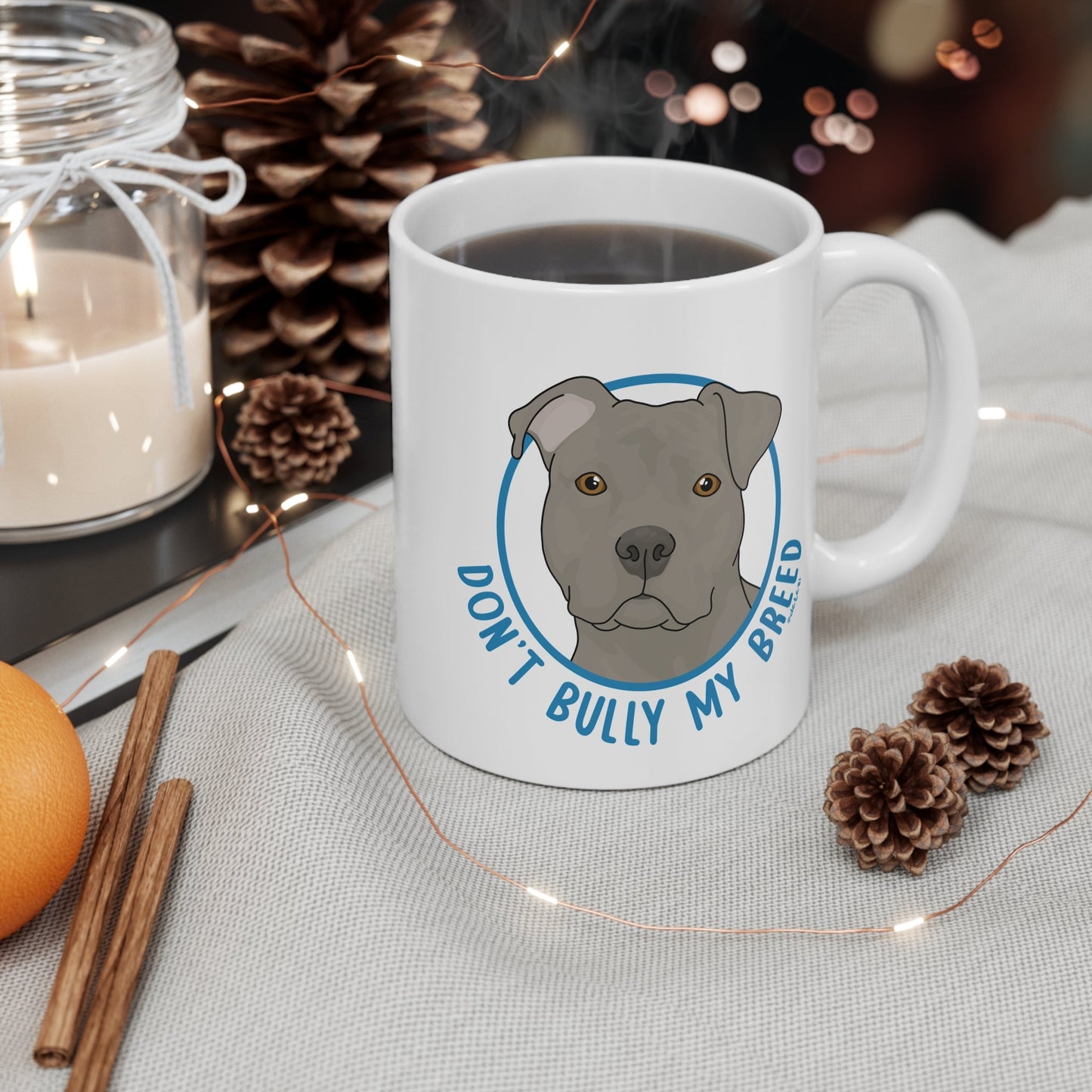 Don't Bully My Breed | Floppy Ears | 11oz Mug - Detezi Designs - 13508067875272794503