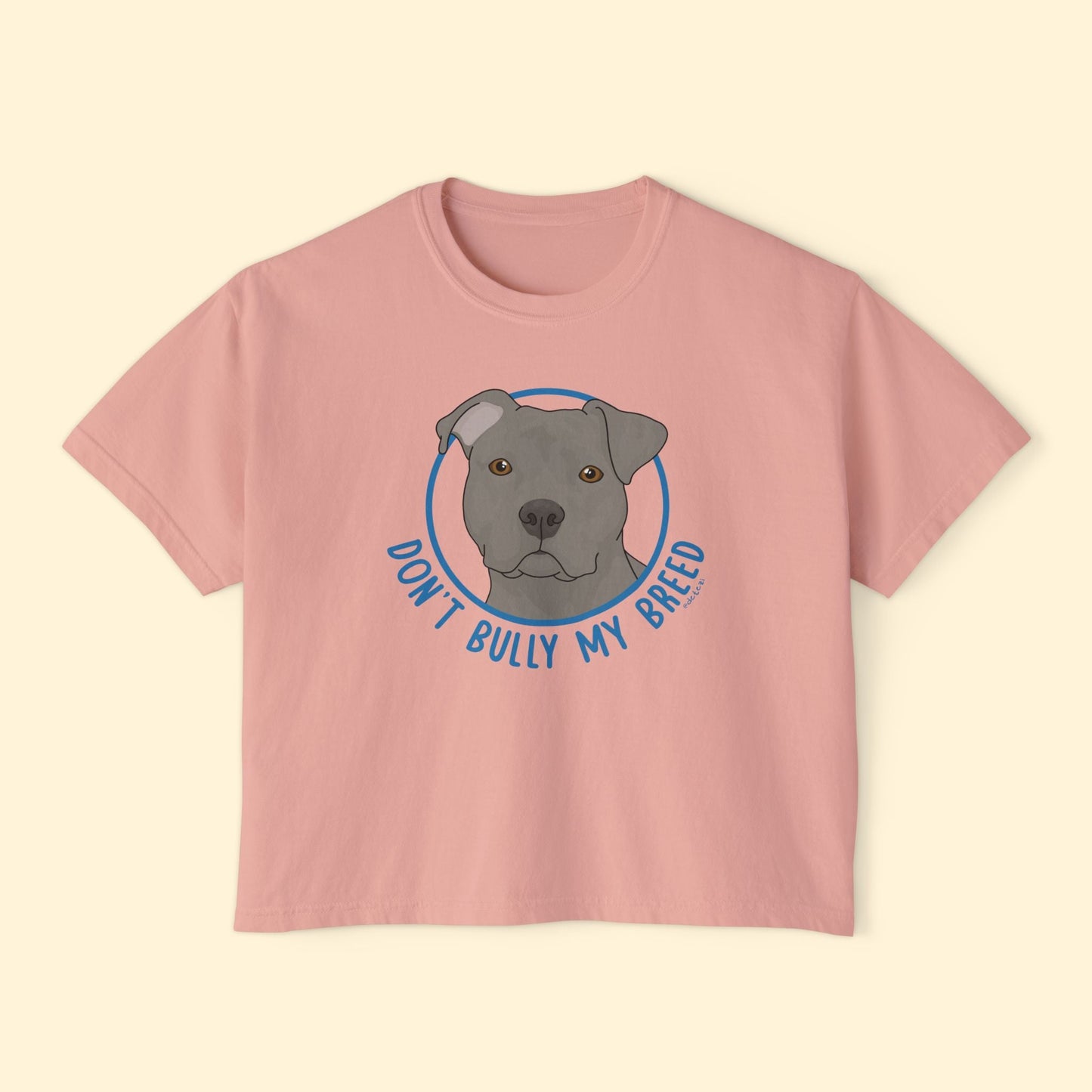Don't Bully My Breed | Floppy Ears | Comfort Colors Boxy Tee - Detezi Designs - 20708805735506507658