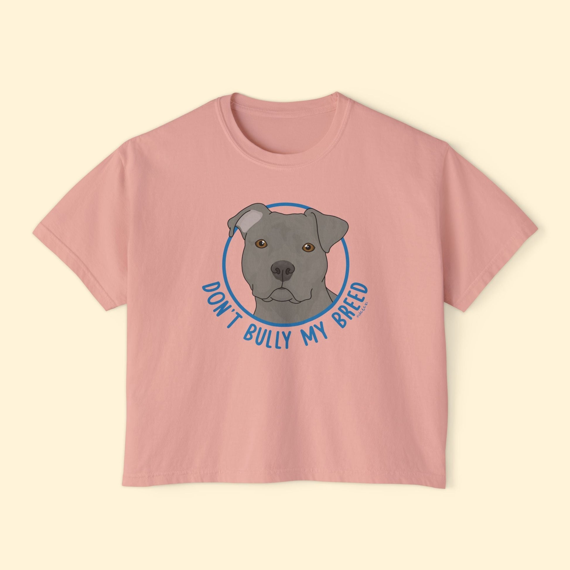 Don't Bully My Breed | Floppy Ears | Comfort Colors Boxy Tee - Detezi Designs - 20708805735506507658