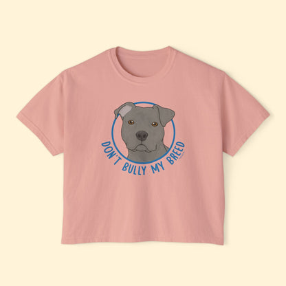 Don't Bully My Breed | Floppy Ears | Comfort Colors Boxy Tee - Detezi Designs - 20708805735506507658