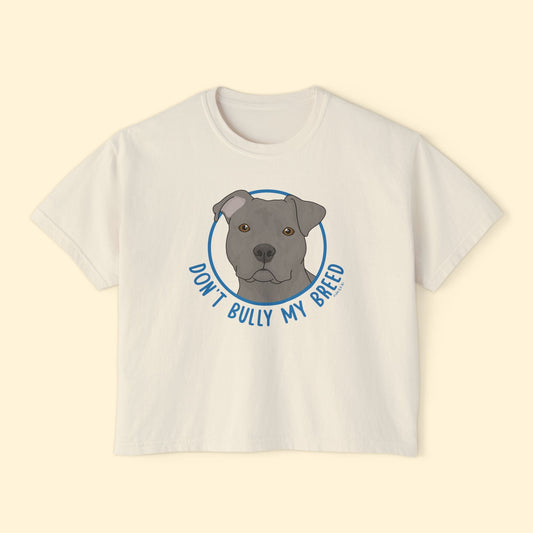 Don't Bully My Breed | Floppy Ears | Comfort Colors Boxy Tee - Detezi Designs - 31549055446948451239