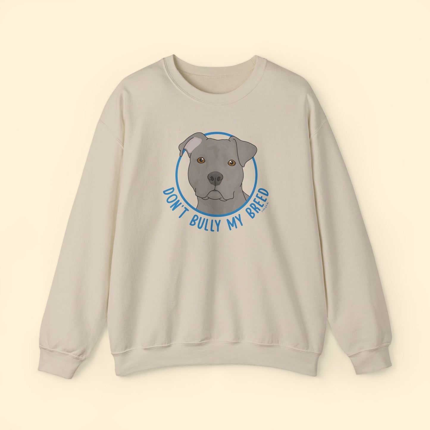 Don't Bully My Breed | Floppy Ears | Crewneck Sweatshirt - Detezi Designs - 24120137625155464987