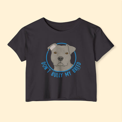 Don't Bully My Breed | Floppy Ears | Festival Crop Top - Detezi Designs - 27714850239932668267