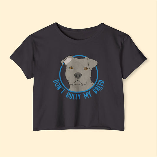 Don't Bully My Breed | Floppy Ears | Festival Crop Top - Detezi Designs - 27714850239932668267