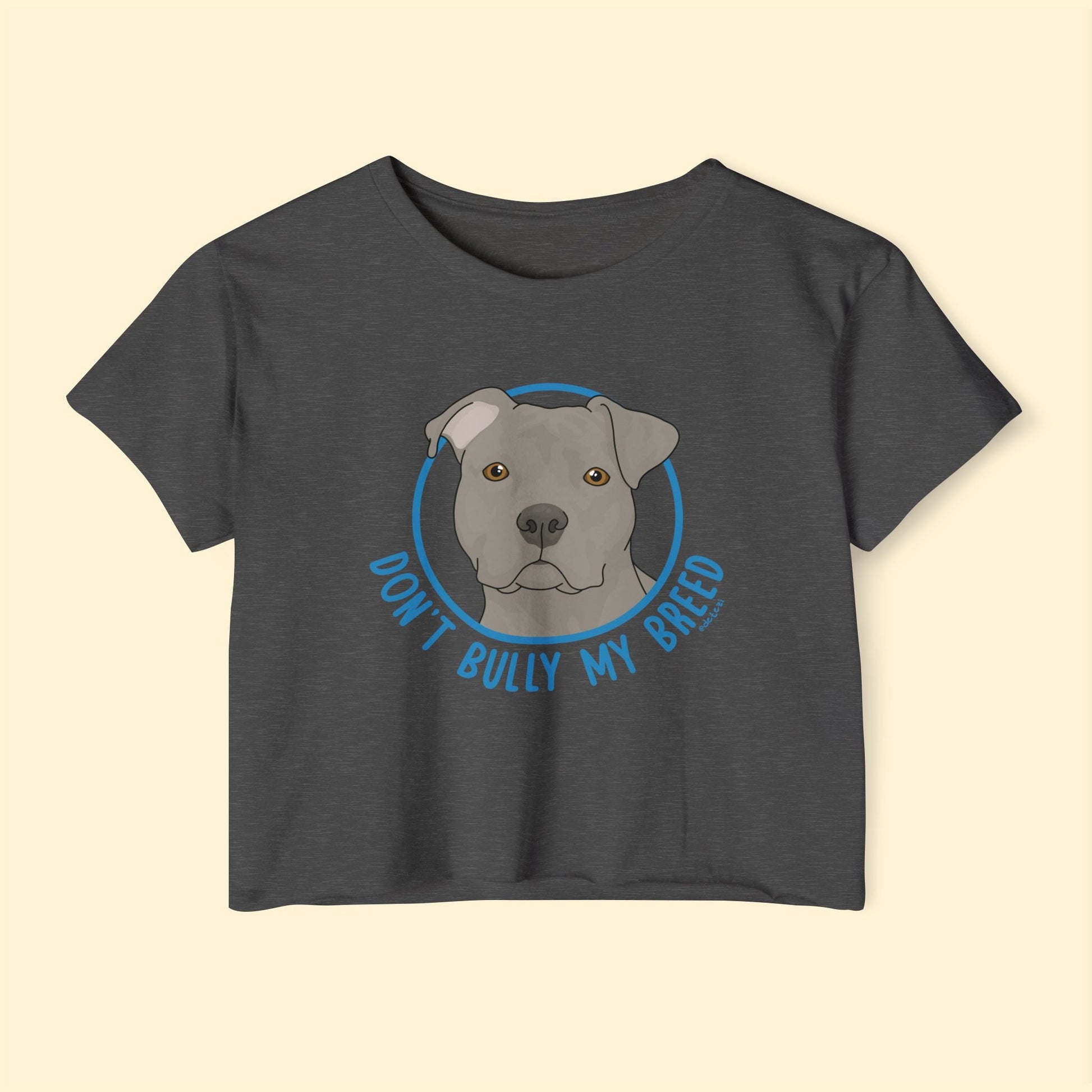 Don't Bully My Breed | Floppy Ears | Festival Crop Top - Detezi Designs - 77719418167927647670