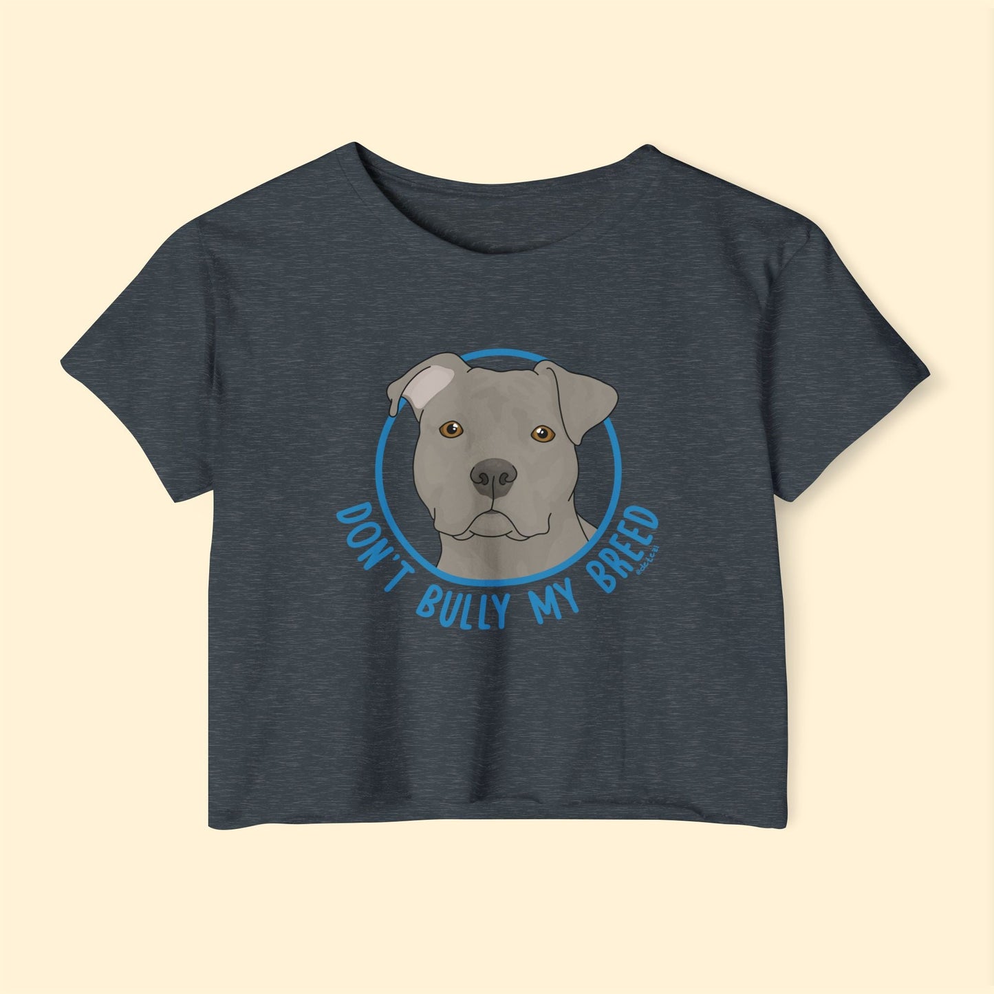 Don't Bully My Breed | Floppy Ears | Festival Crop Top - Detezi Designs - 95005619715180098823