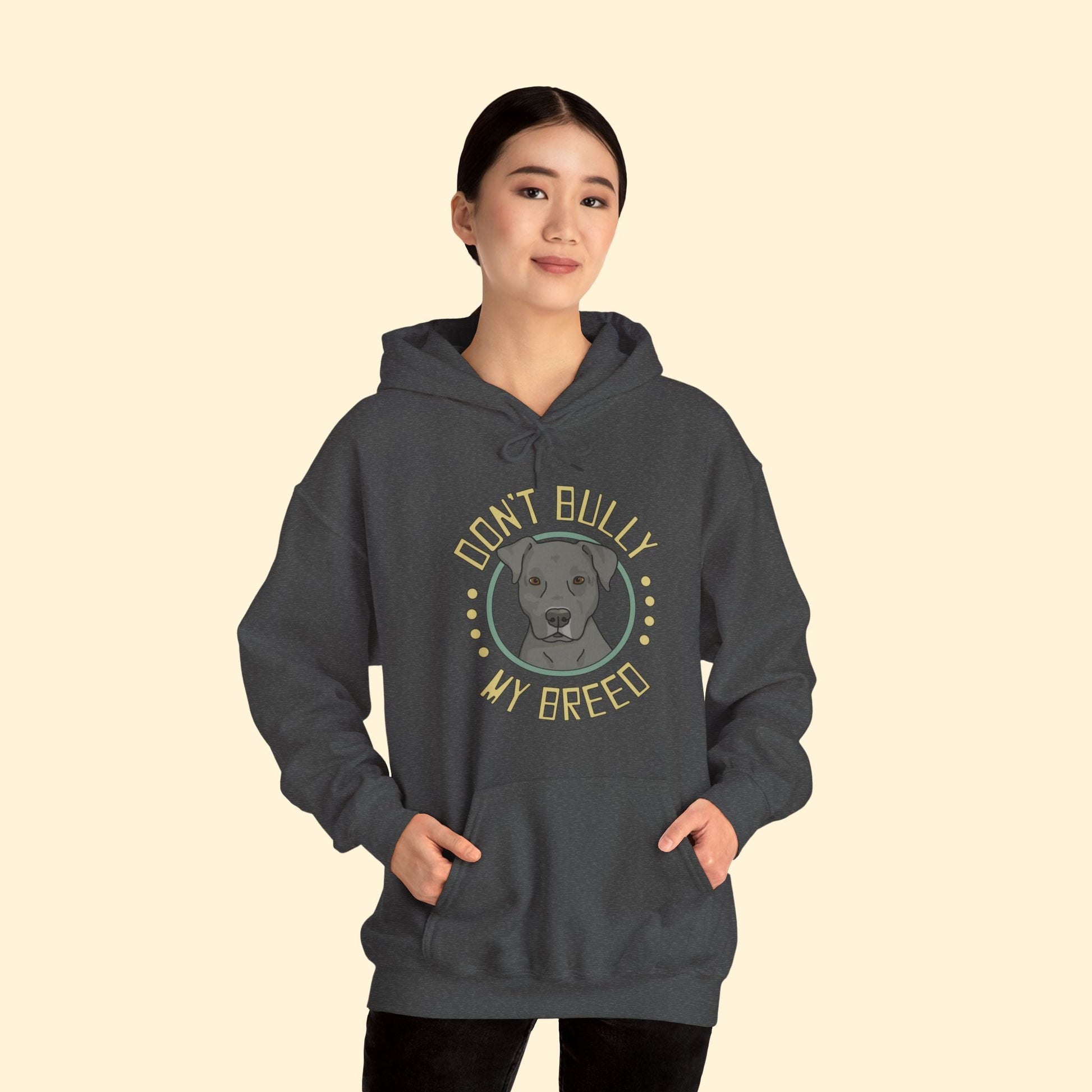 Don't Bully My Breed | Floppy Ears | Hooded Sweatshirt - Detezi Designs - 28696820559029245967