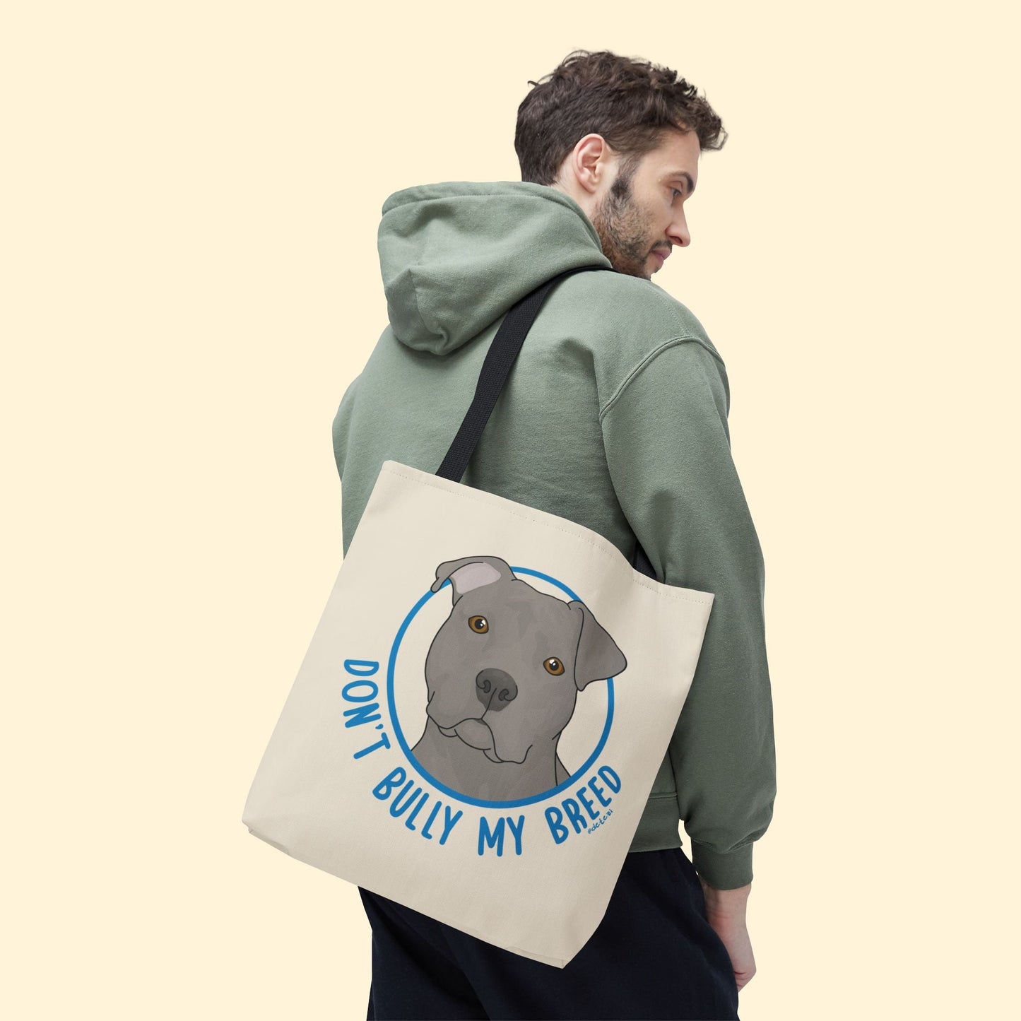 Don't Bully My Breed | Floppy Ears | Tote Bag - Detezi Designs - 11345998941456182920