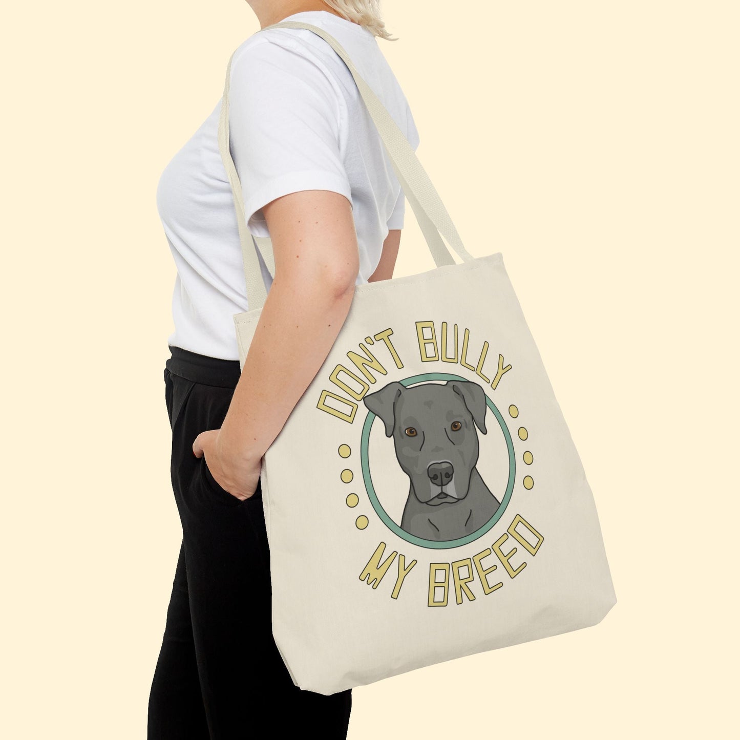 Don't Bully My Breed | Floppy Ears | Tote Bag - Detezi Designs - 31439725603389371683