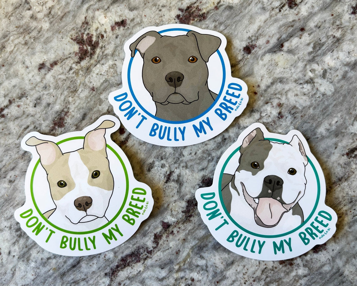 Don't Bully My Breed | Sticker Pack - Detezi Designs - 