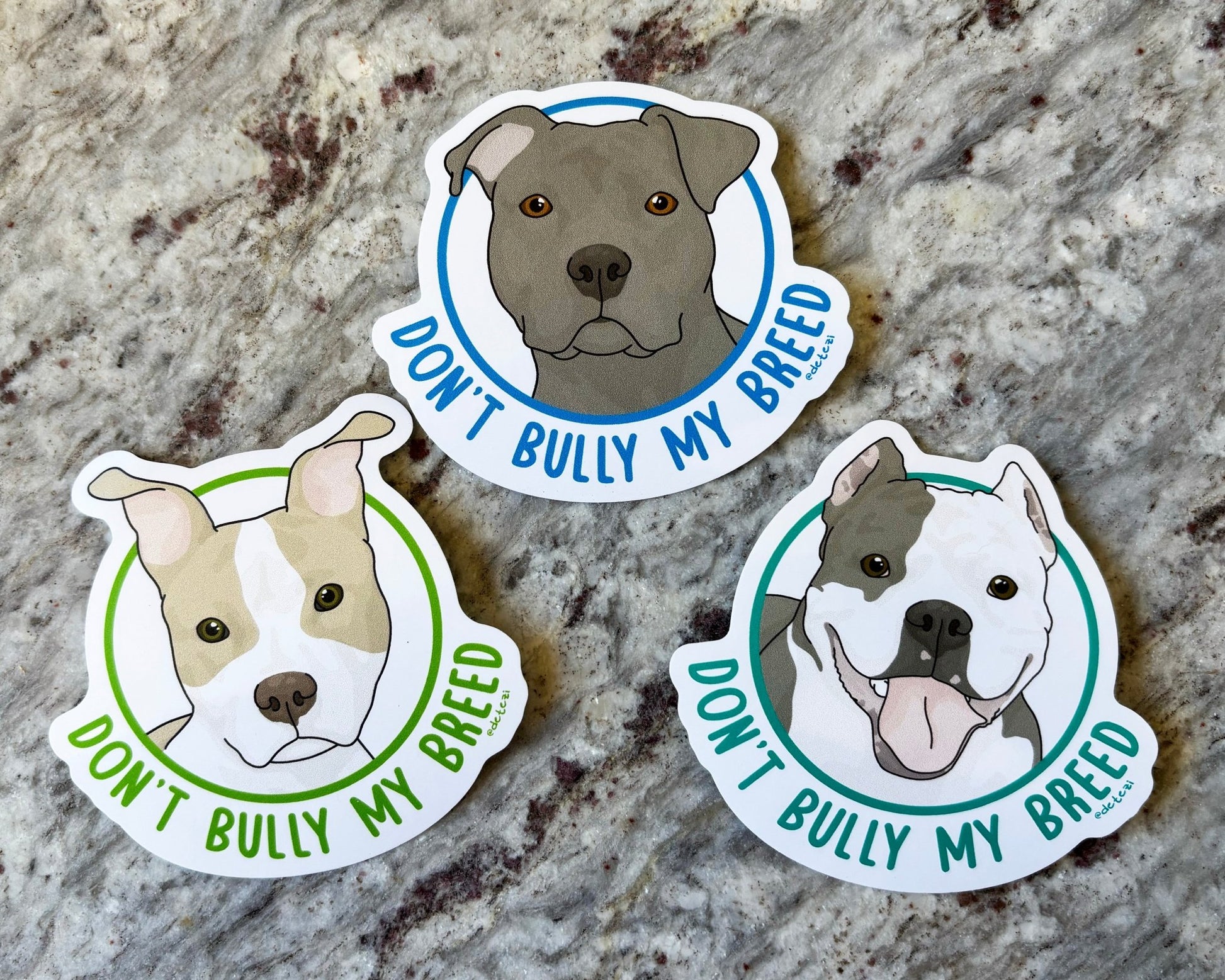Don't Bully My Breed | Sticker Pack - Detezi Designs - 