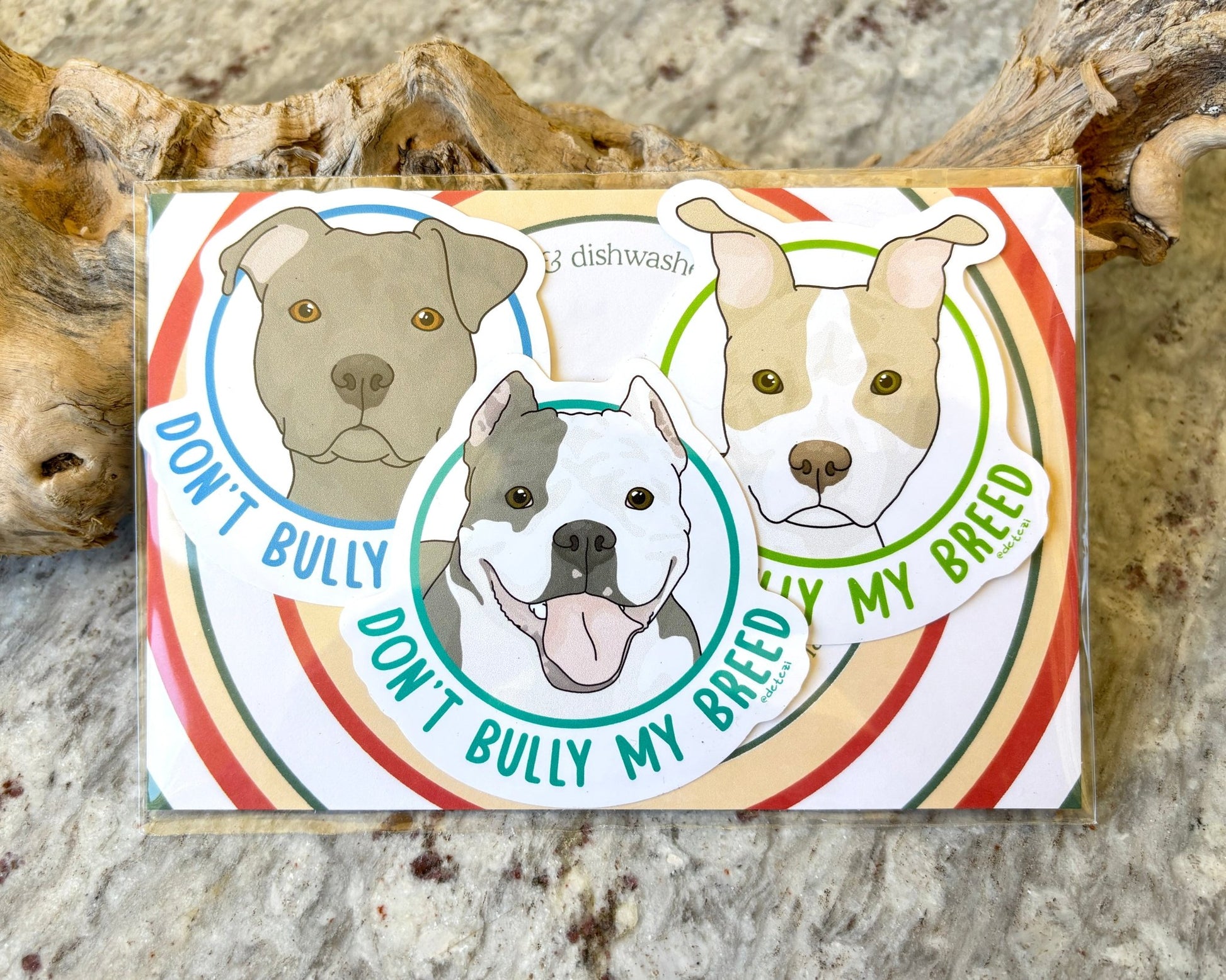 Don't Bully My Breed | Sticker Pack - Detezi Designs - 