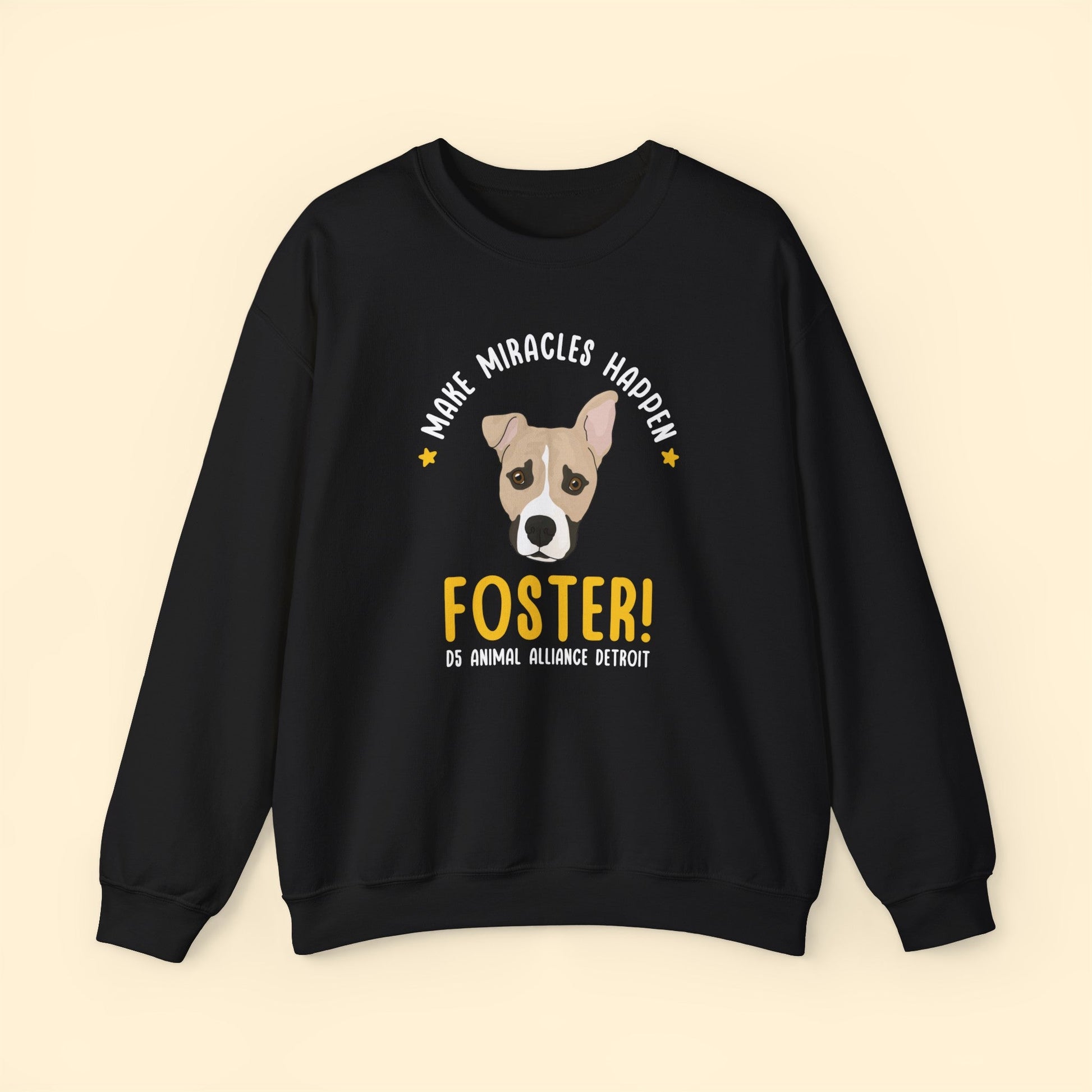 Drifter | 2-Sided Print | FUNDRAISER for D5 Animal Alliance Detroit | Crewneck Sweatshirt - Detezi Designs-25588449503981852946