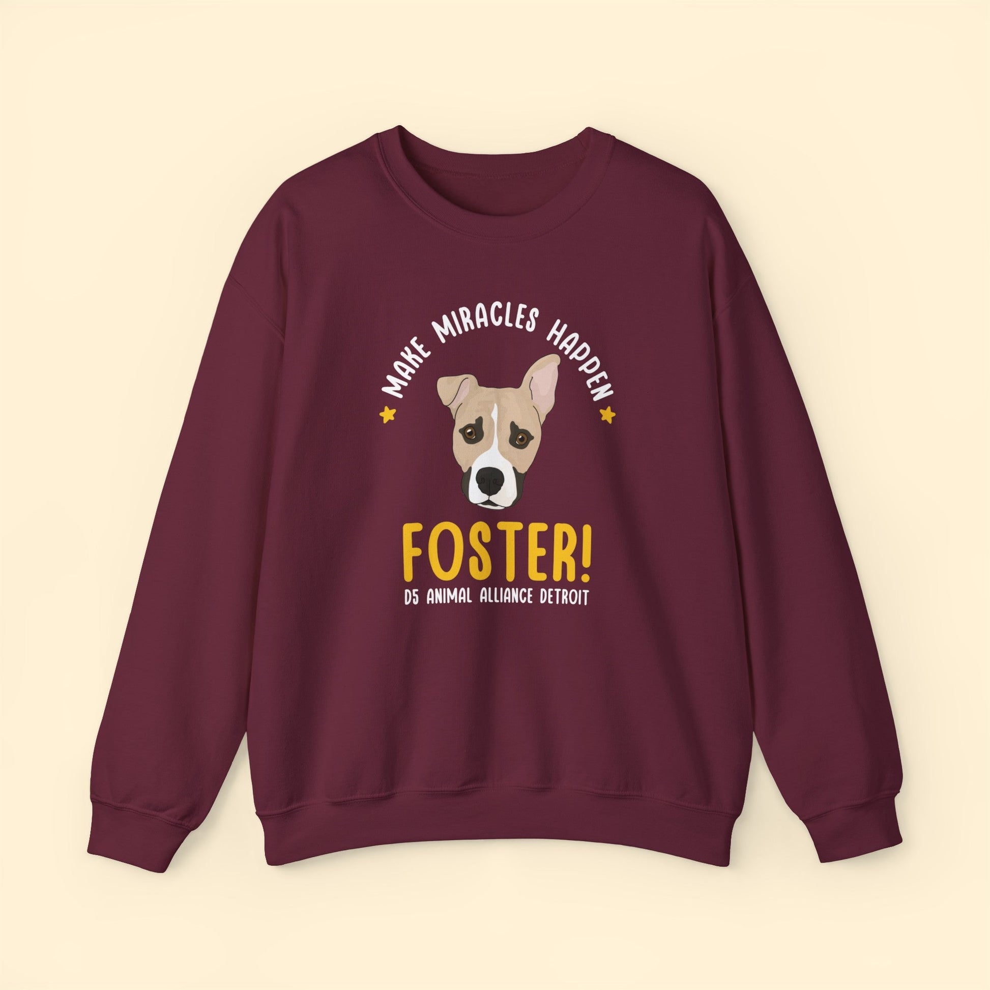 Drifter | 2-Sided Print | FUNDRAISER for D5 Animal Alliance Detroit | Crewneck Sweatshirt - Detezi Designs-33439279094865897157