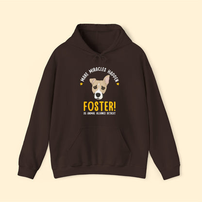 Drifter | 2-Sided Print | FUNDRAISER for D5 Animal Alliance Detroit | Hooded Sweatshirt - Detezi Designs-84319656425030135711