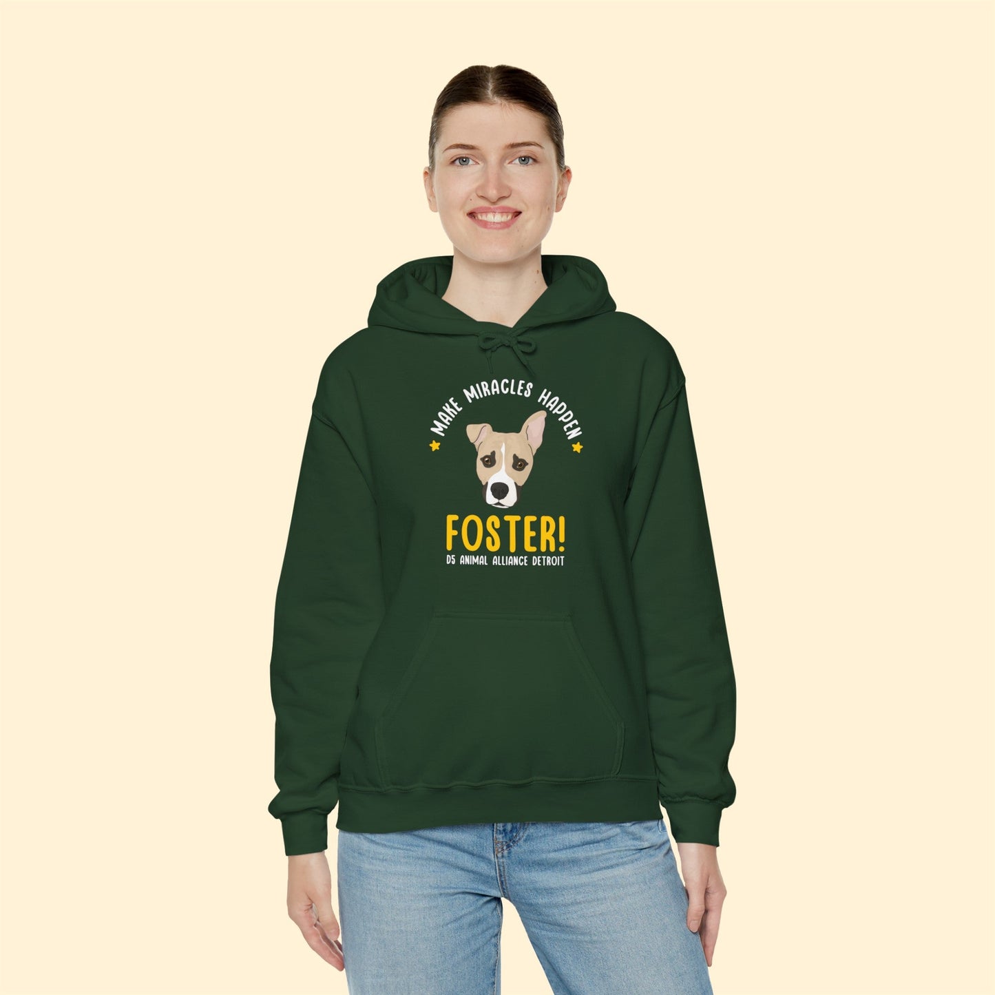 Drifter | 2-Sided Print | FUNDRAISER for D5 Animal Alliance Detroit | Hooded Sweatshirt - Detezi Designs-84319656425030135711