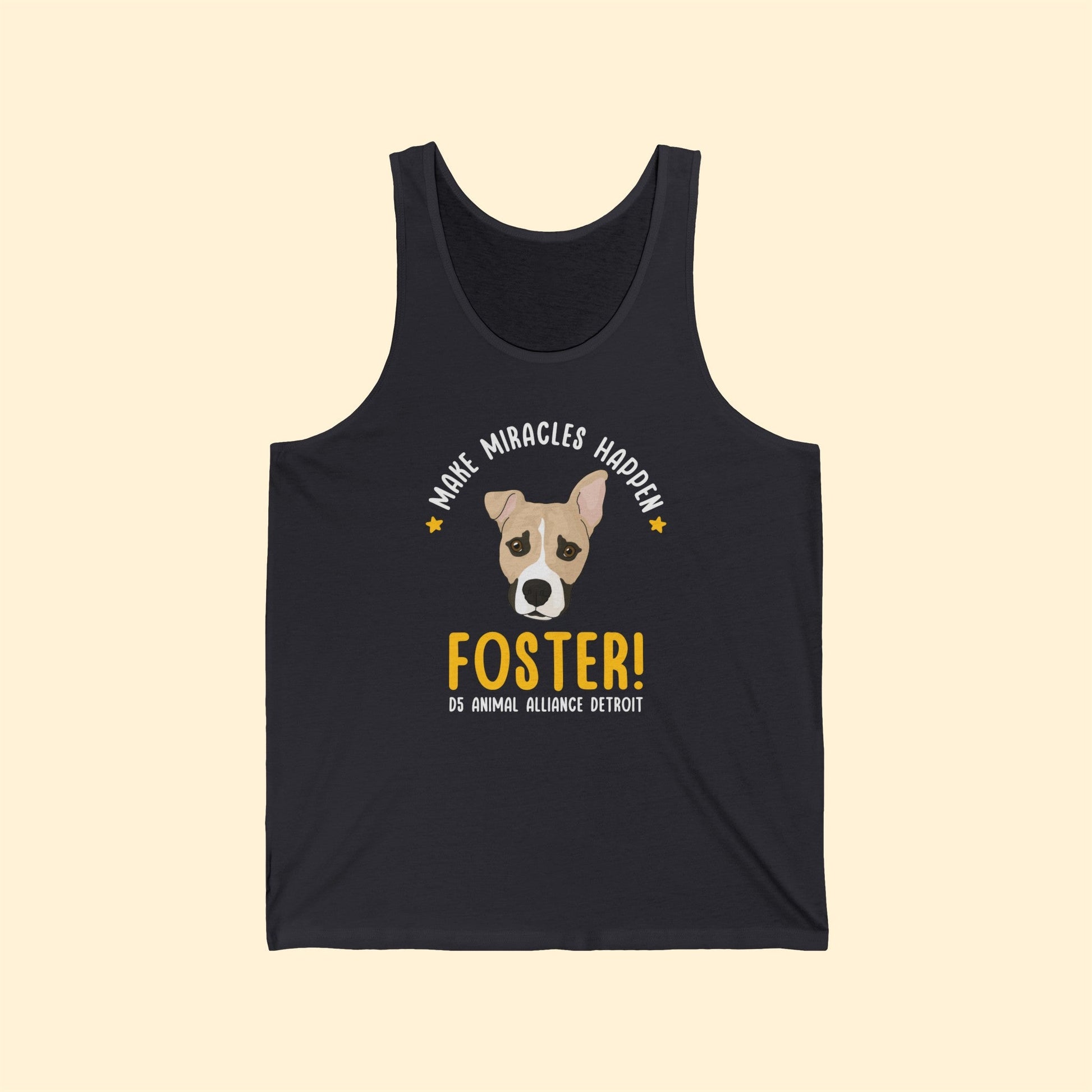 Drifter | 2-Sided Print | FUNDRAISER for D5 Animal Alliance Detroit | Unisex Jersey Tank - Detezi Designs-16000089231077913006