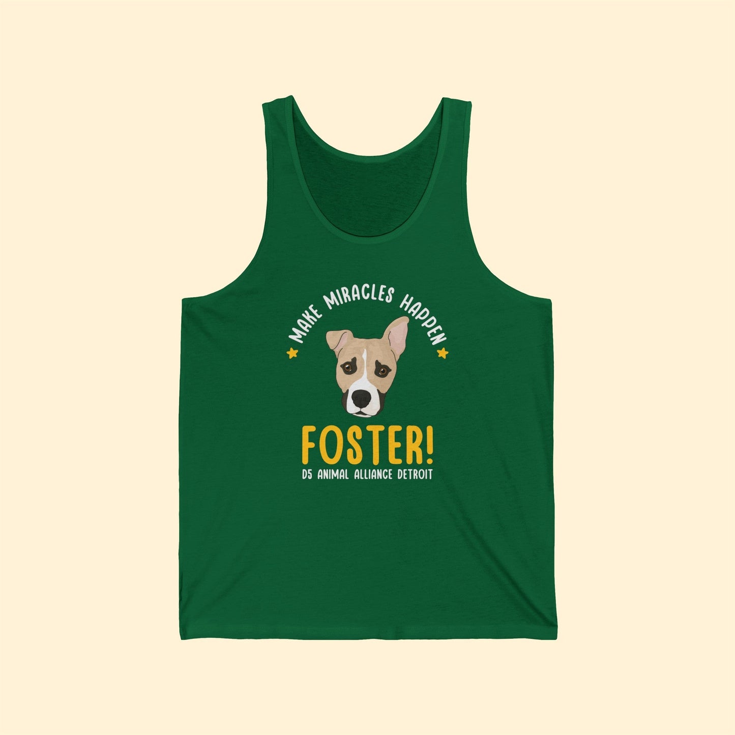 Drifter | 2-Sided Print | FUNDRAISER for D5 Animal Alliance Detroit | Unisex Jersey Tank - Detezi Designs-18946975235434589289