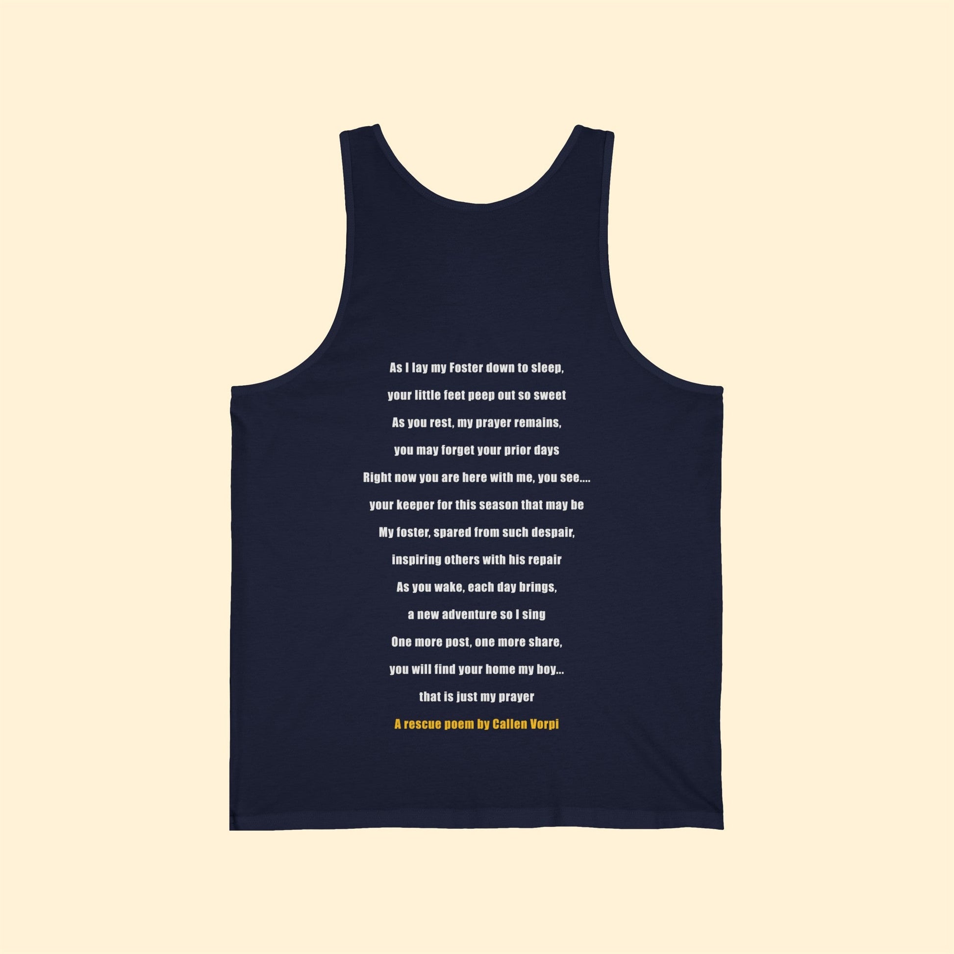 Drifter | 2-Sided Print | FUNDRAISER for D5 Animal Alliance Detroit | Unisex Jersey Tank - Detezi Designs-95362778076010181002