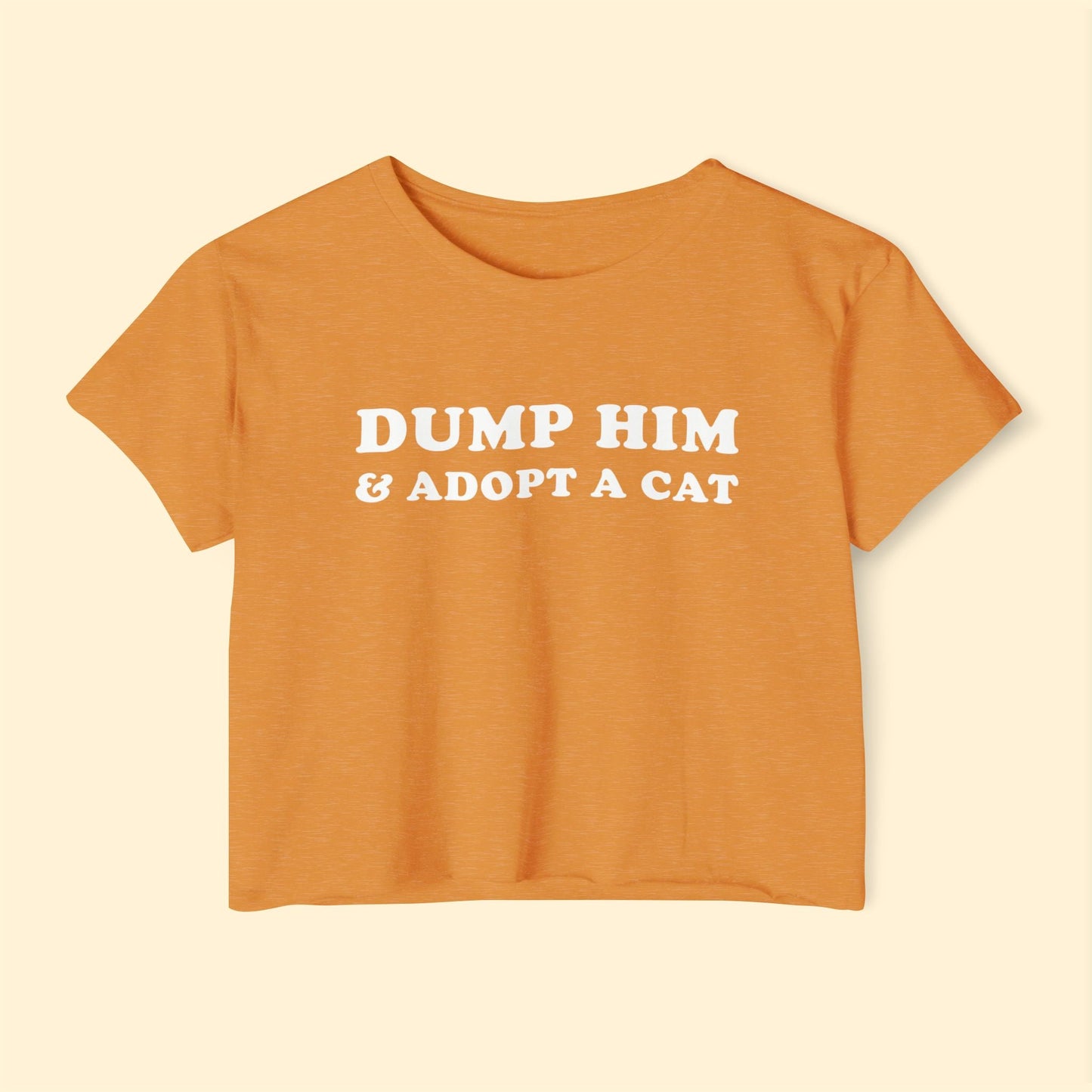Dump Him & Adopt A Cat | Festival Crop Top - Detezi Designs - 14769149157525439437