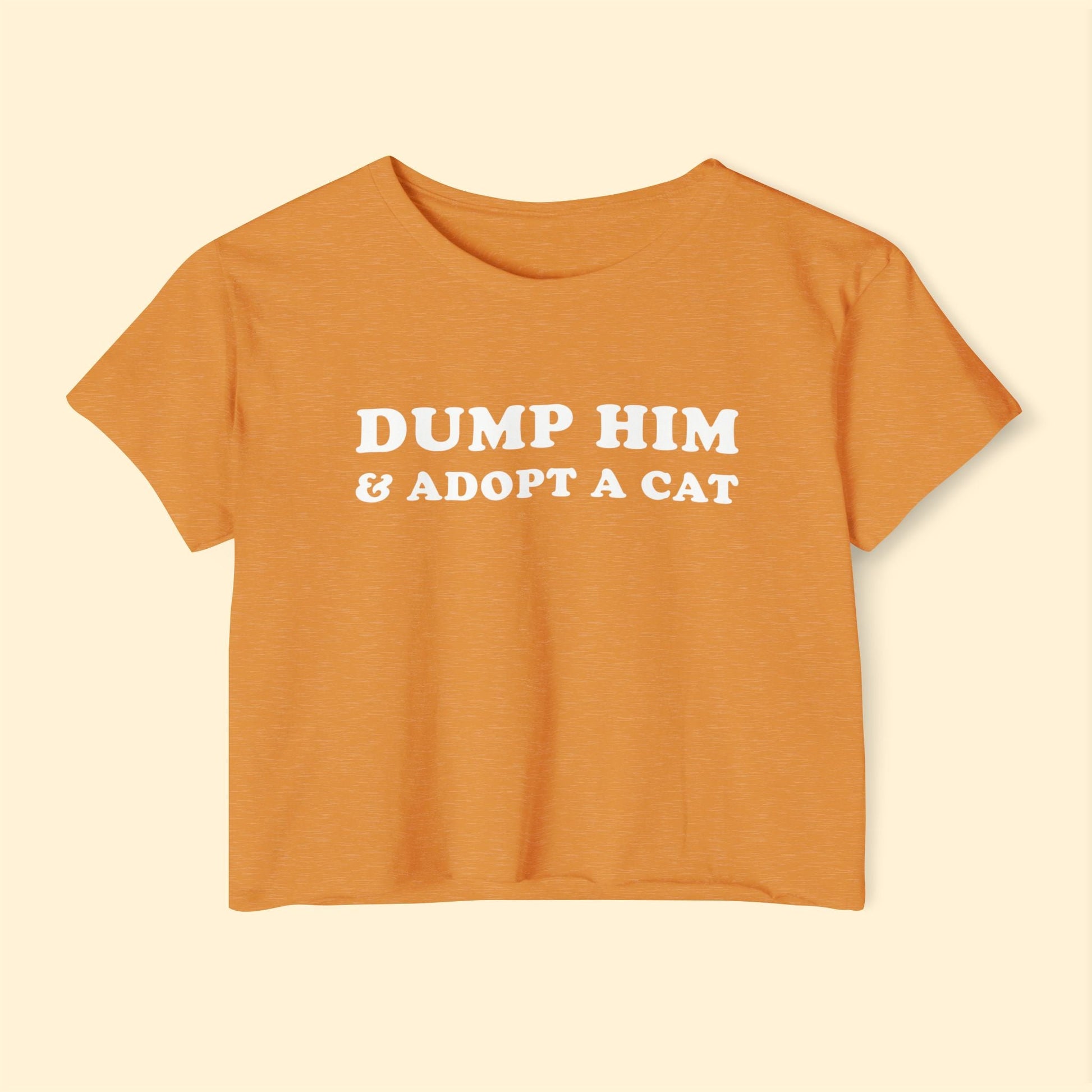 Dump Him & Adopt A Cat | Festival Crop Top - Detezi Designs - 14769149157525439437