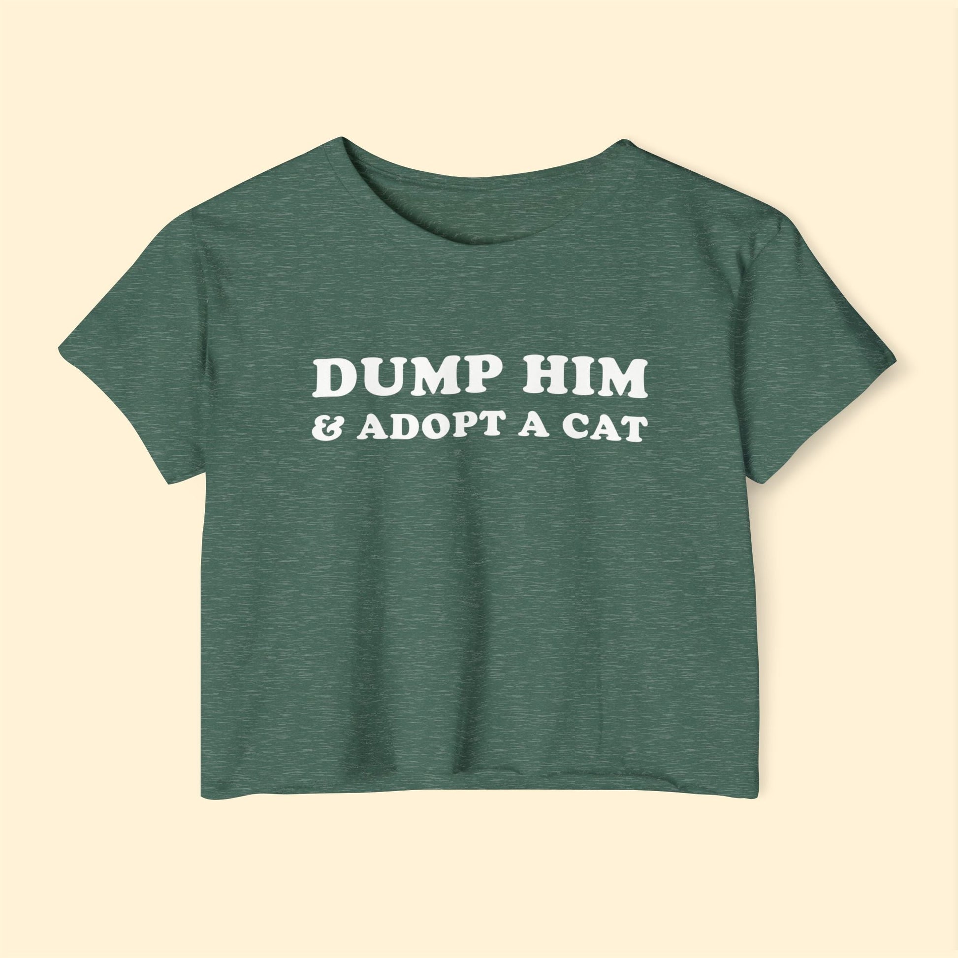Dump Him & Adopt A Cat | Festival Crop Top - Detezi Designs - 33327829887601885585