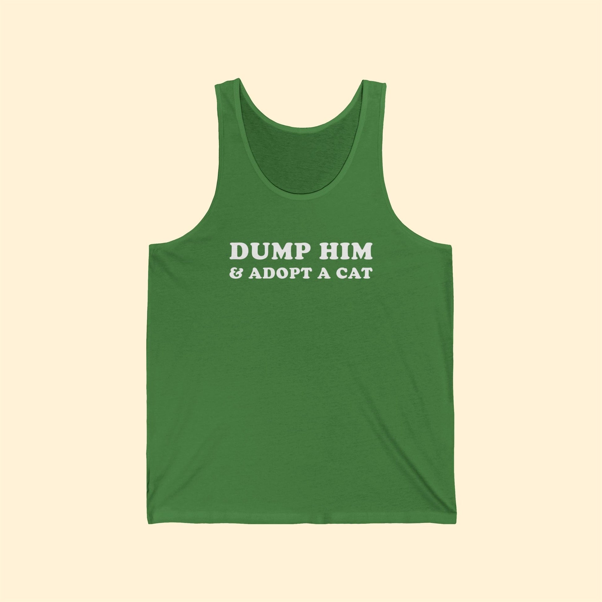 Dump Him & Adopt A Cat | Unisex Tank - Detezi Designs - 70670162784594570949