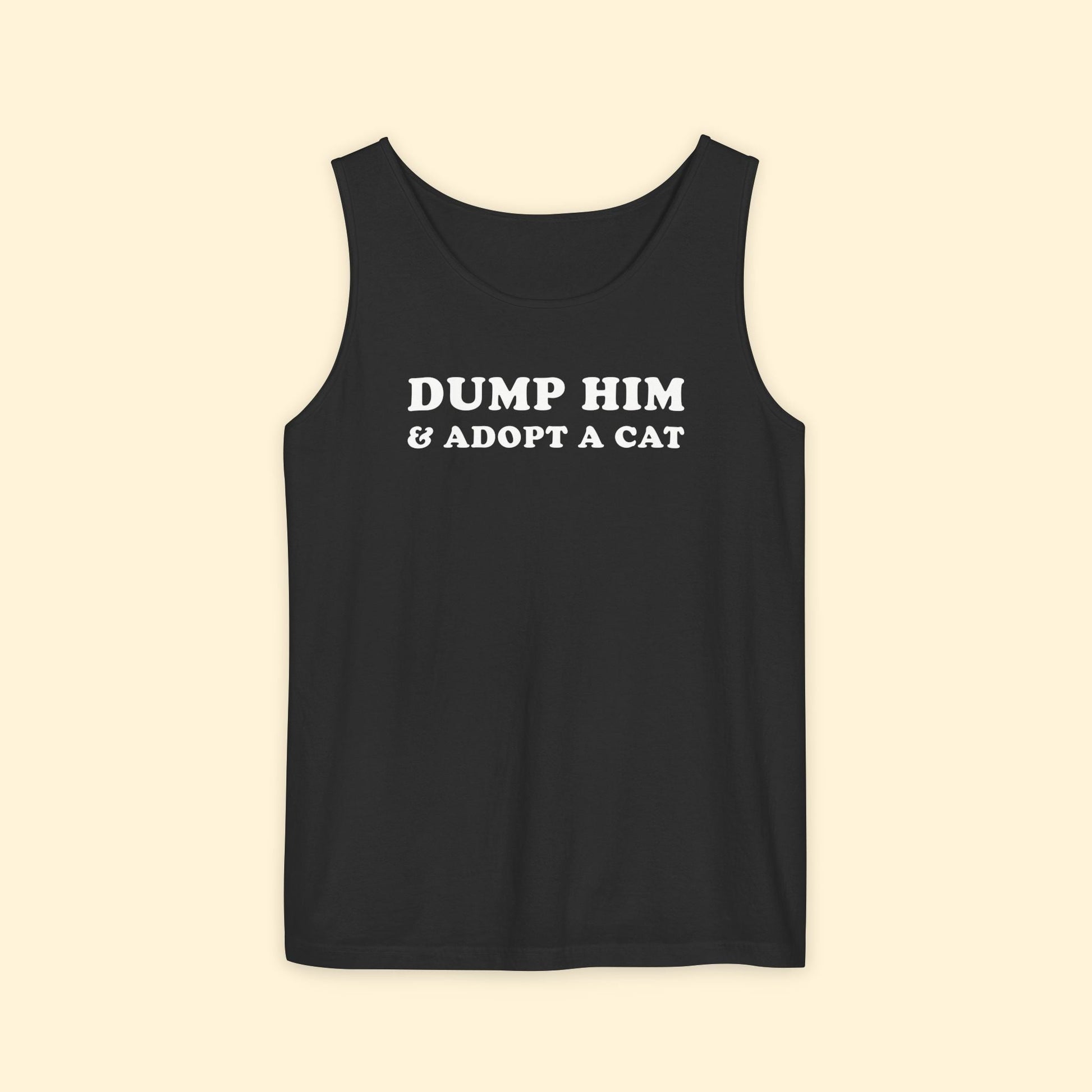 Dump Him & Adopt A Cat | Unisex Tank Top - Detezi Designs - 22025932694928511112