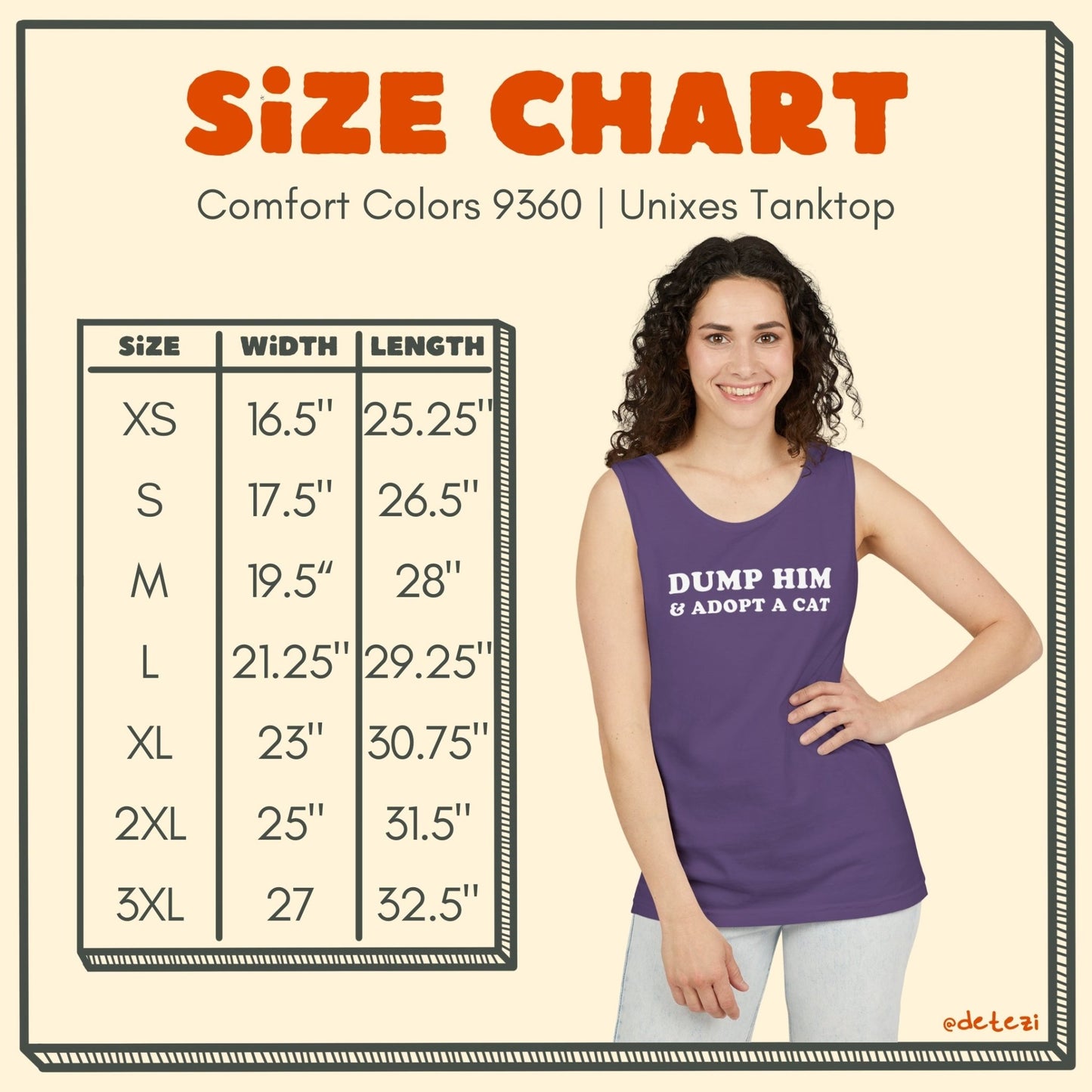 Dump Him & Adopt A Cat | Unisex Tank Top - Detezi Designs - 29189624254510278116