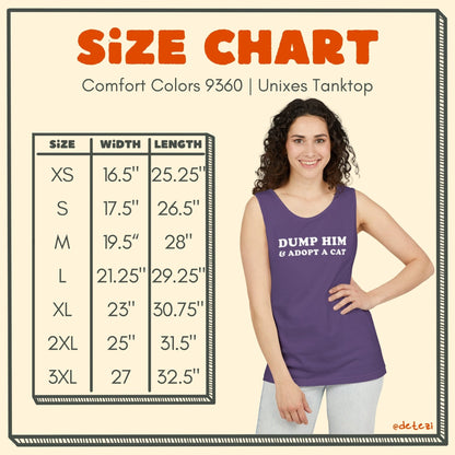 Dump Him & Adopt A Cat | Unisex Tank Top - Detezi Designs - 29189624254510278116