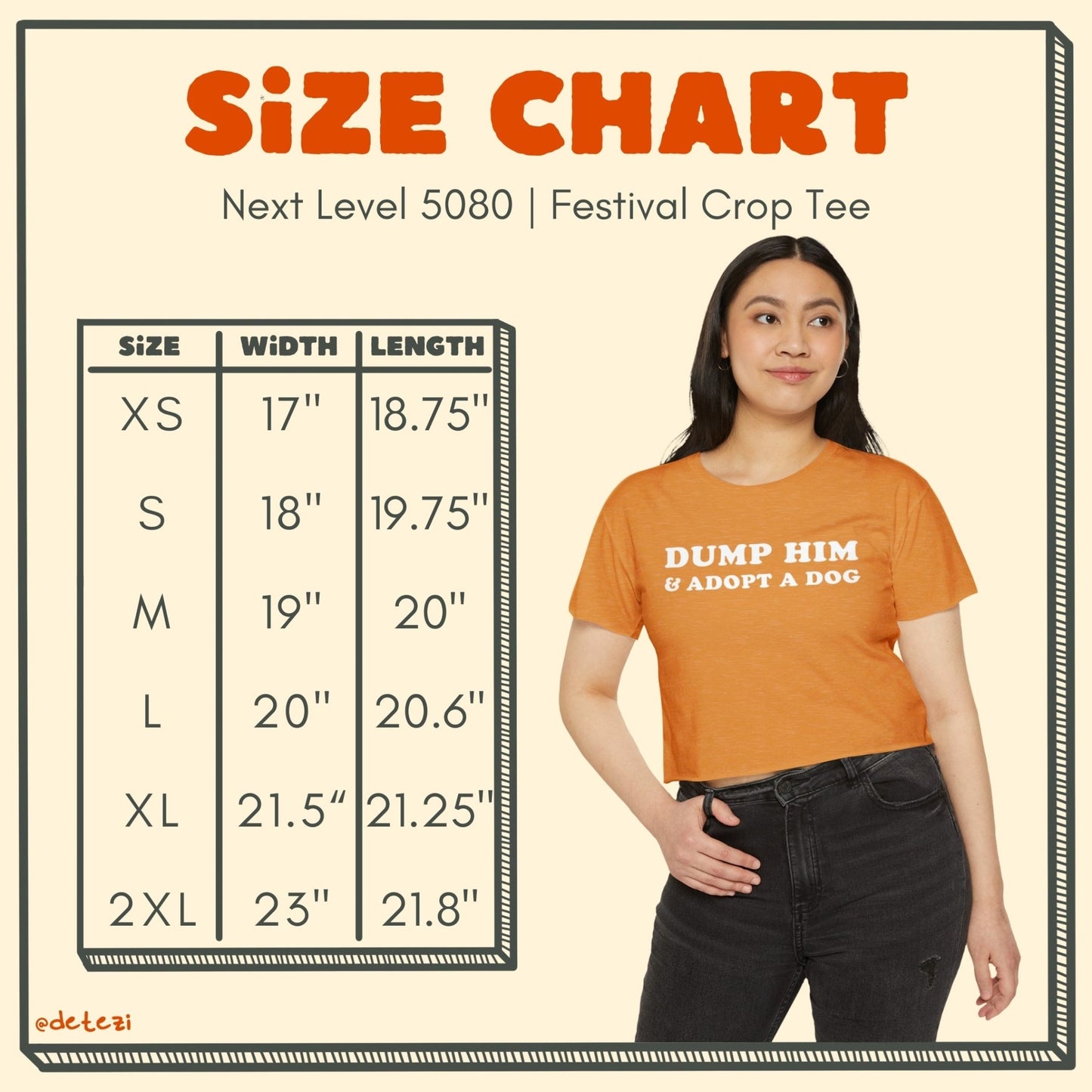 Dump Him & Adopt A Dog | Festival Crop Top - Detezi Designs - 53308262061005980068