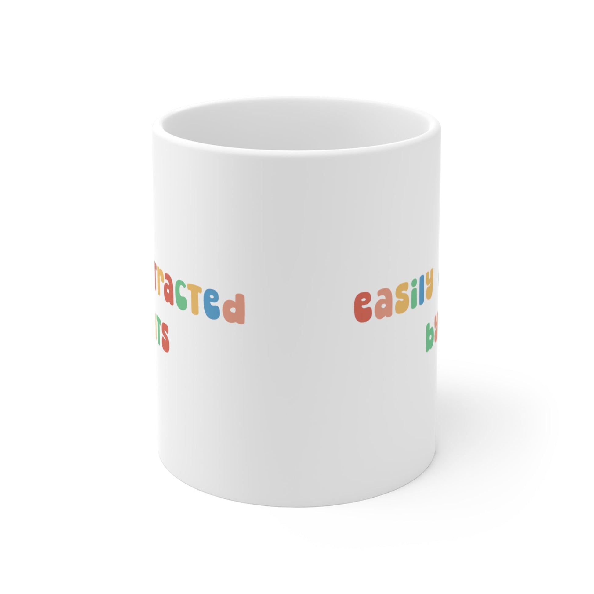 Easily Distracted by Cats | 11oz Mug - Detezi Designs-11847180695798885083