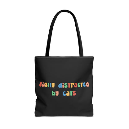 Easily Distracted by Cats | Tote Bag - Detezi Designs-17556783200434149302