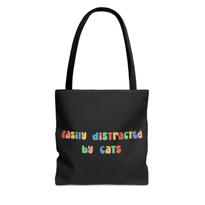 Easily Distracted by Cats | Tote Bag - Detezi Designs-22647501911290727091