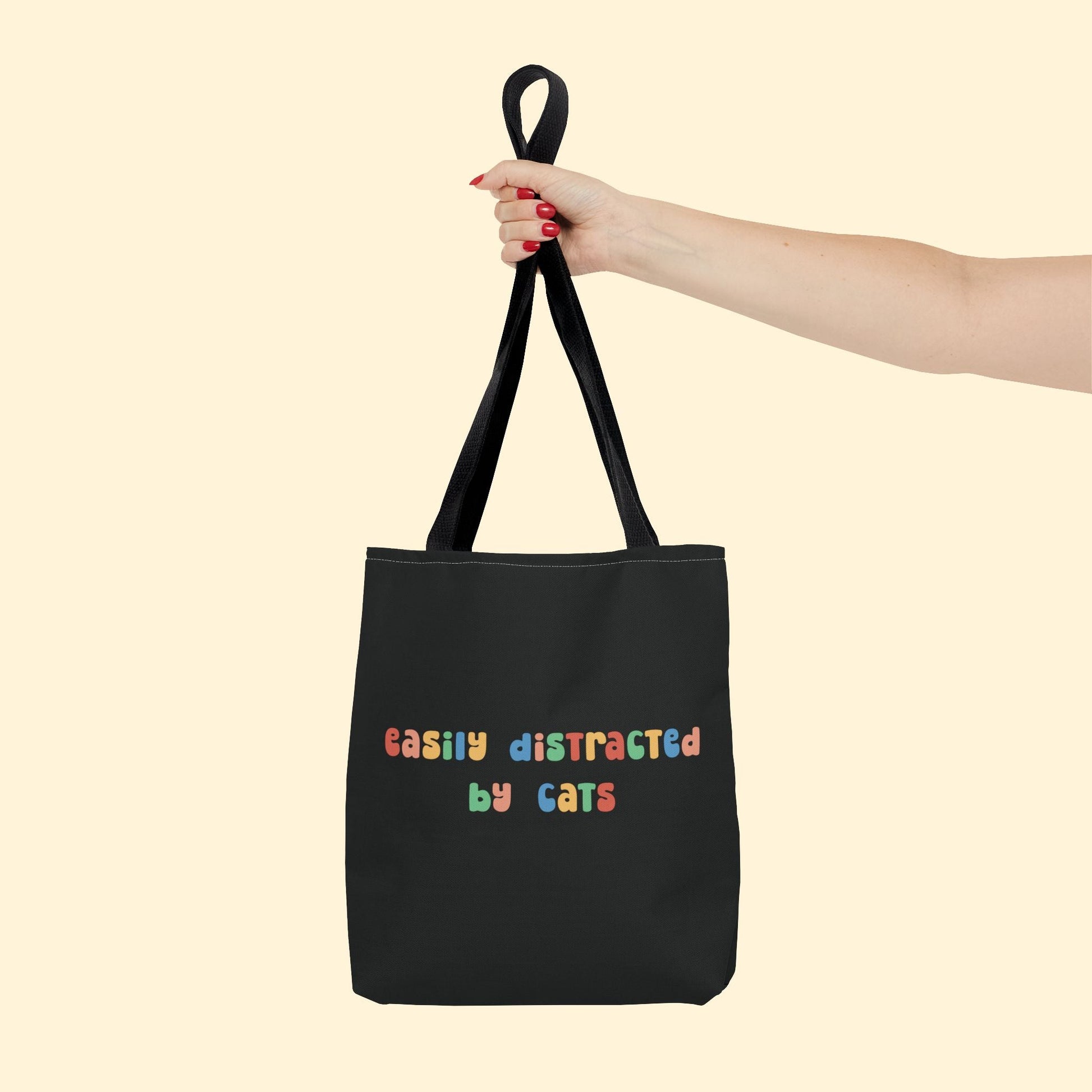 Easily Distracted by Cats | Tote Bag - Detezi Designs - 45356630125804741511