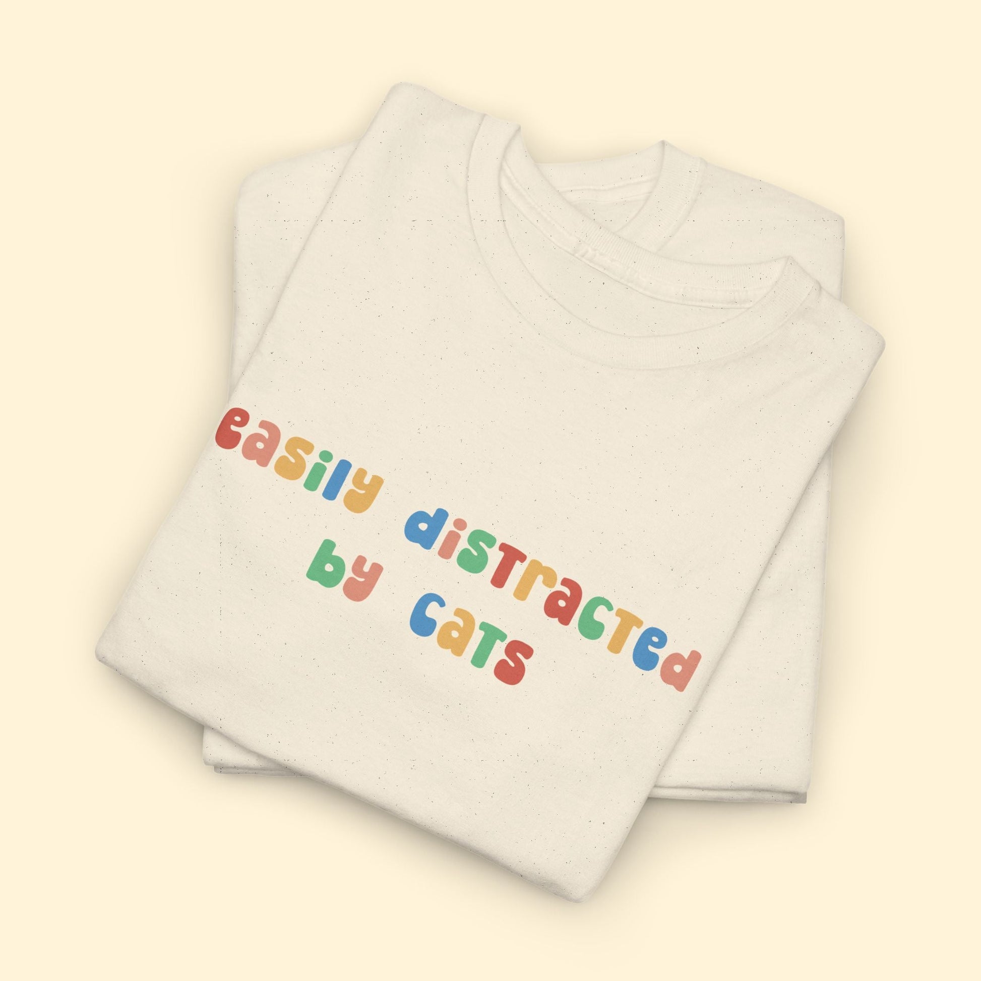 Easily Distracted By Cats | Unisex Tee - Detezi Designs - 15674437069929206490
