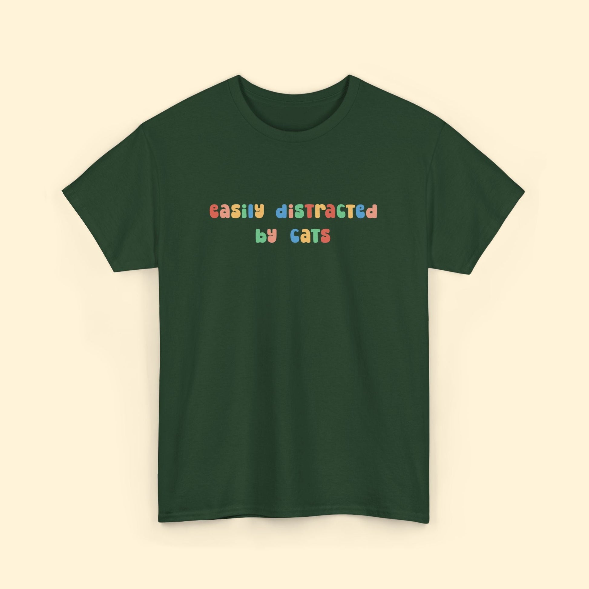 Easily Distracted By Cats | Unisex Tee - Detezi Designs - 29213324222947759124