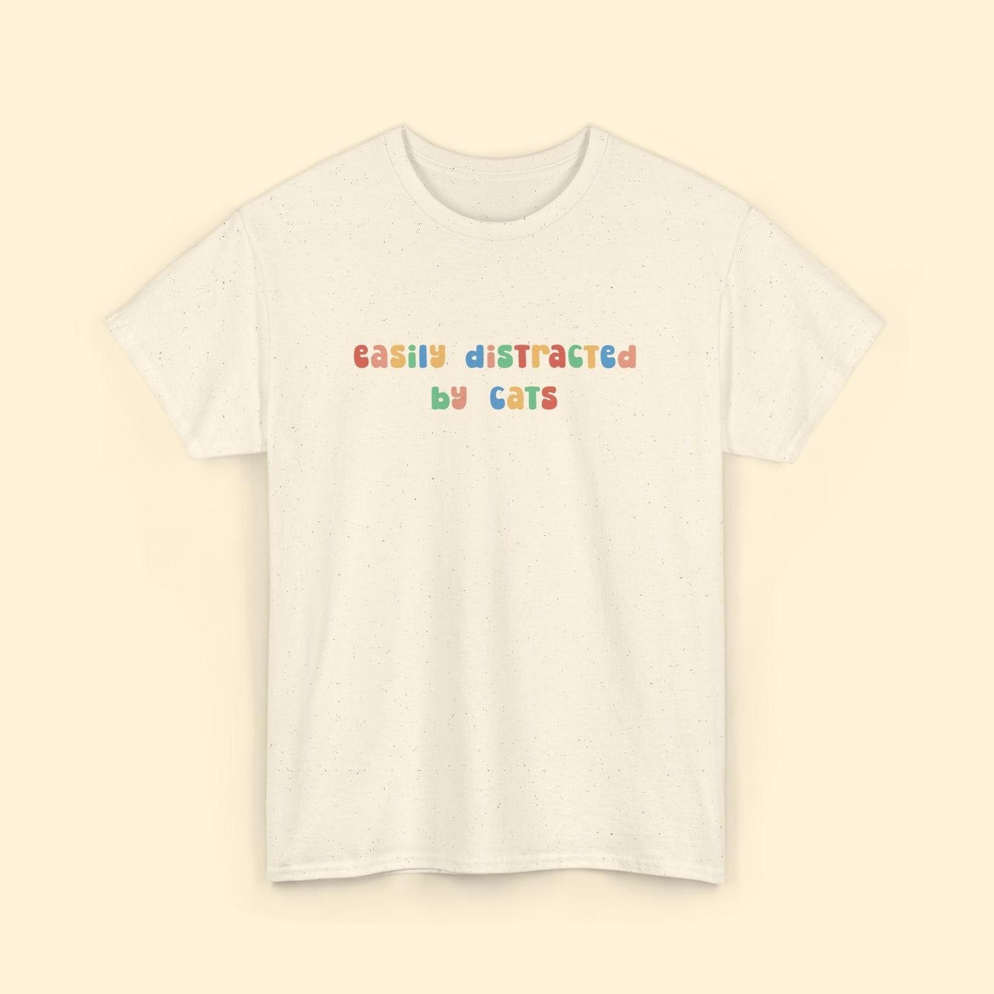 Easily Distracted By Cats | Unisex Tee - Detezi Designs - 32393750952014806173