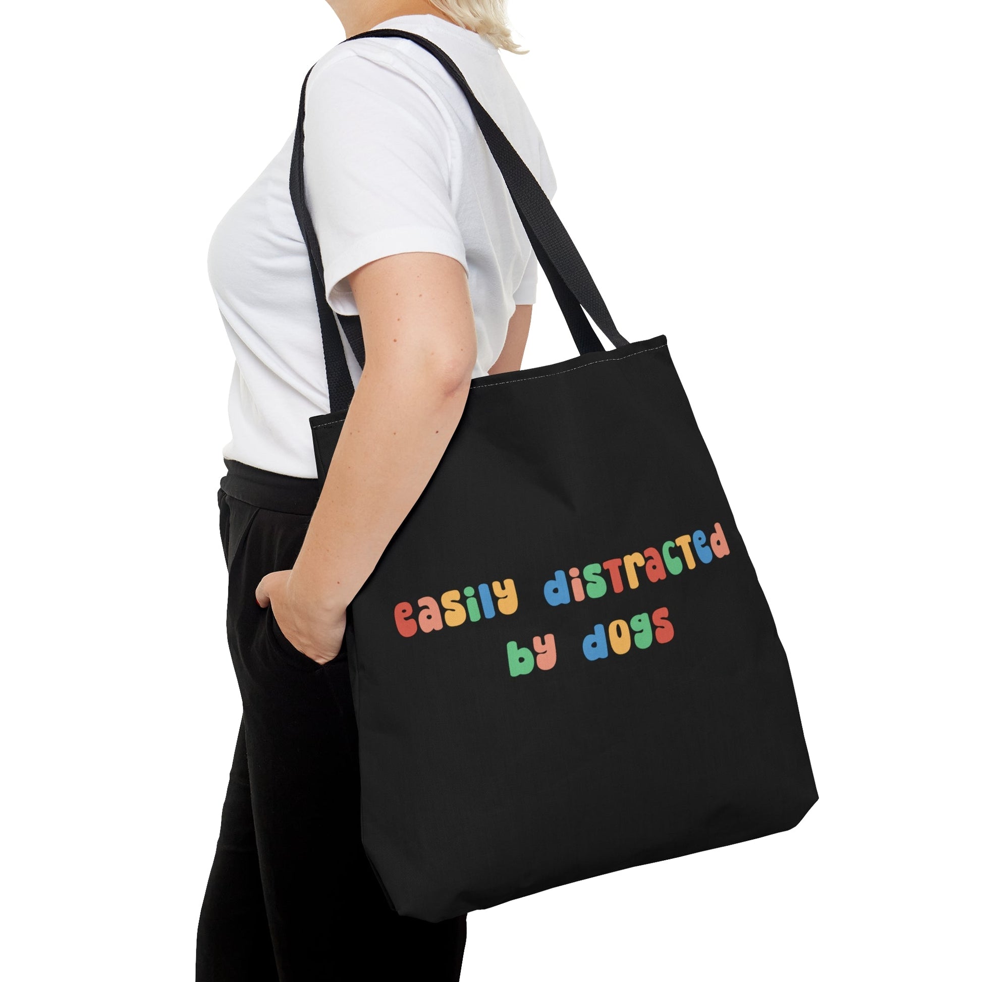 Easily Distracted by Dogs | Tote Bag - Detezi Designs-26524432369030405289