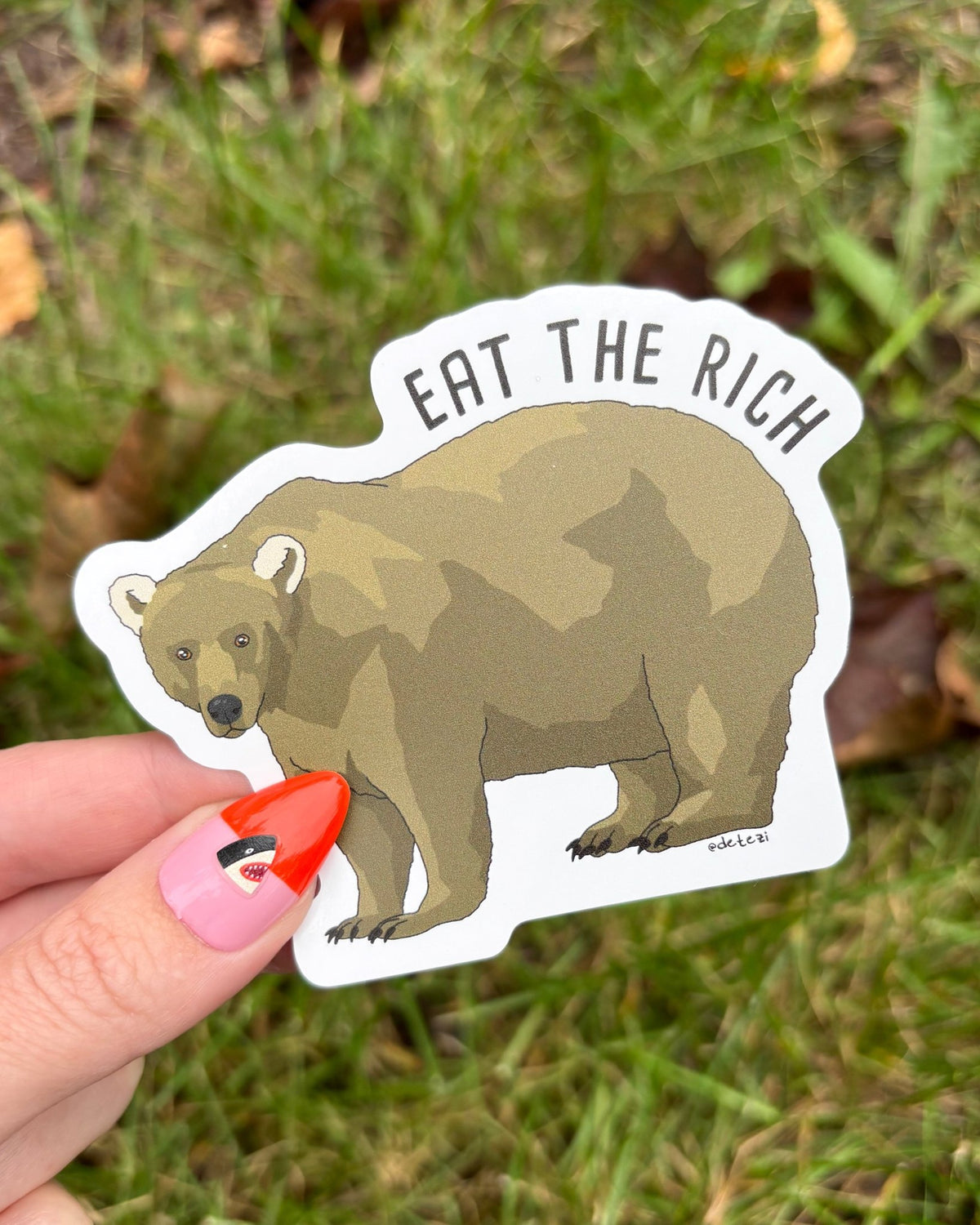 Eat The Rich | Vinyl Sticker - Detezi Designs-