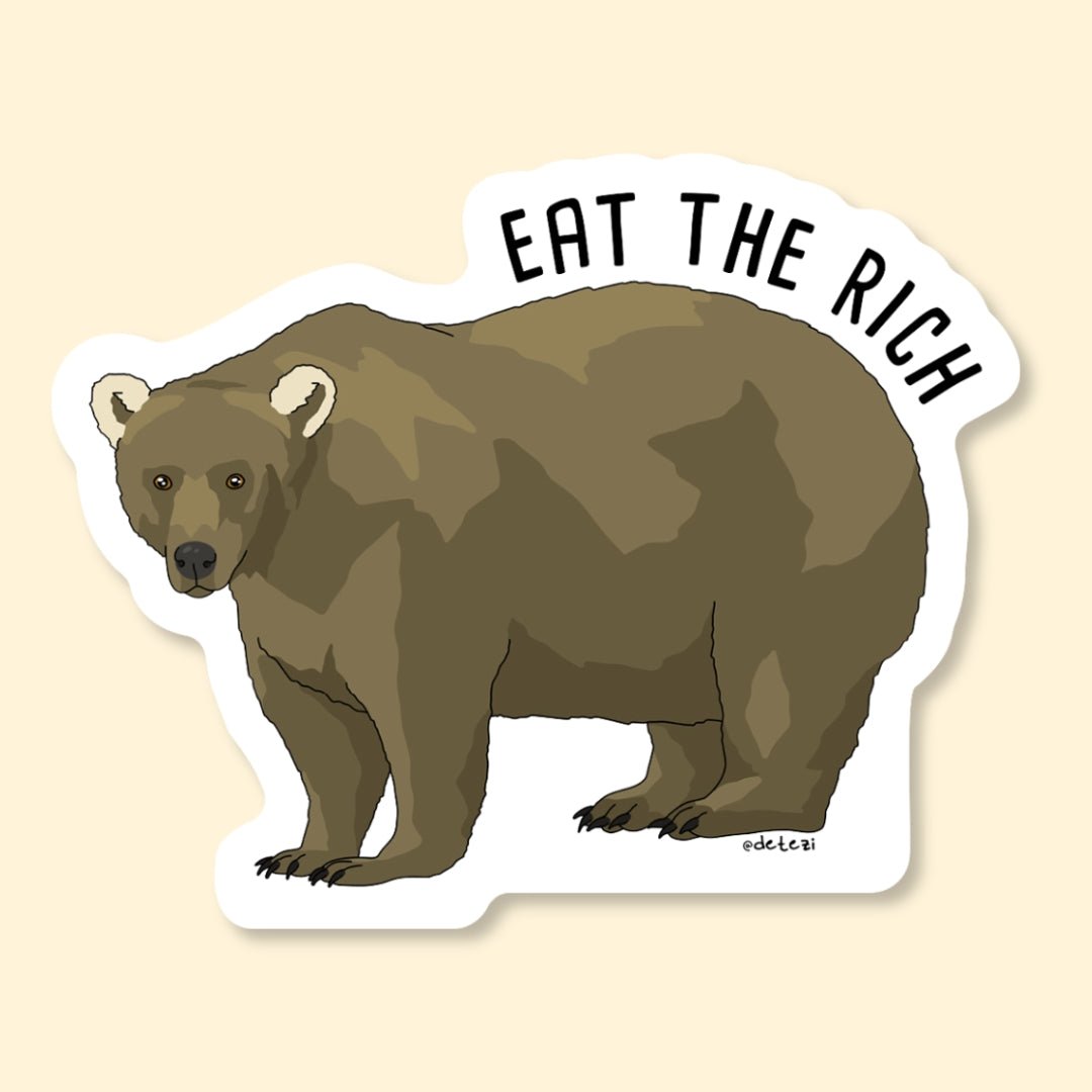 Eat The Rich | Vinyl Sticker - Detezi Designs-