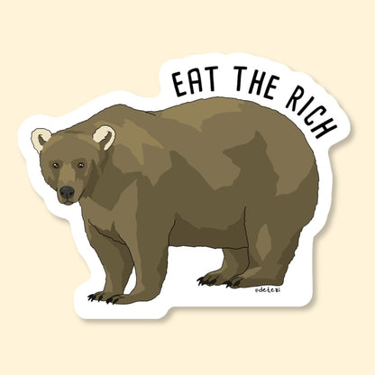 Eat The Rich | Vinyl Sticker - Detezi Designs-